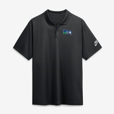  Seattle Seahawks Nike Heritage Roots Victory Dri-FIT Polo - Black