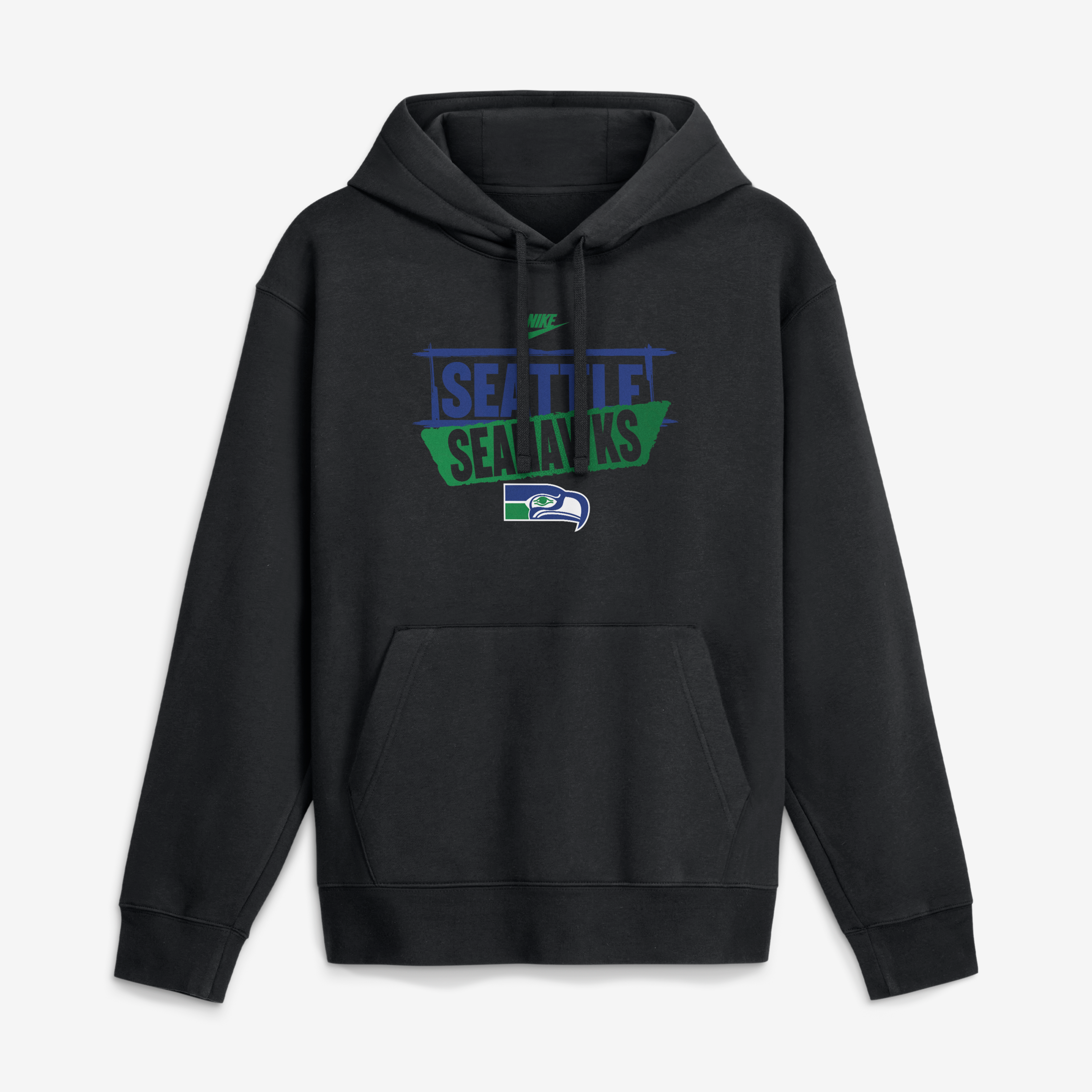Sweat à capuche Nike Rewind Club Seattle Seahawks noir pour homme