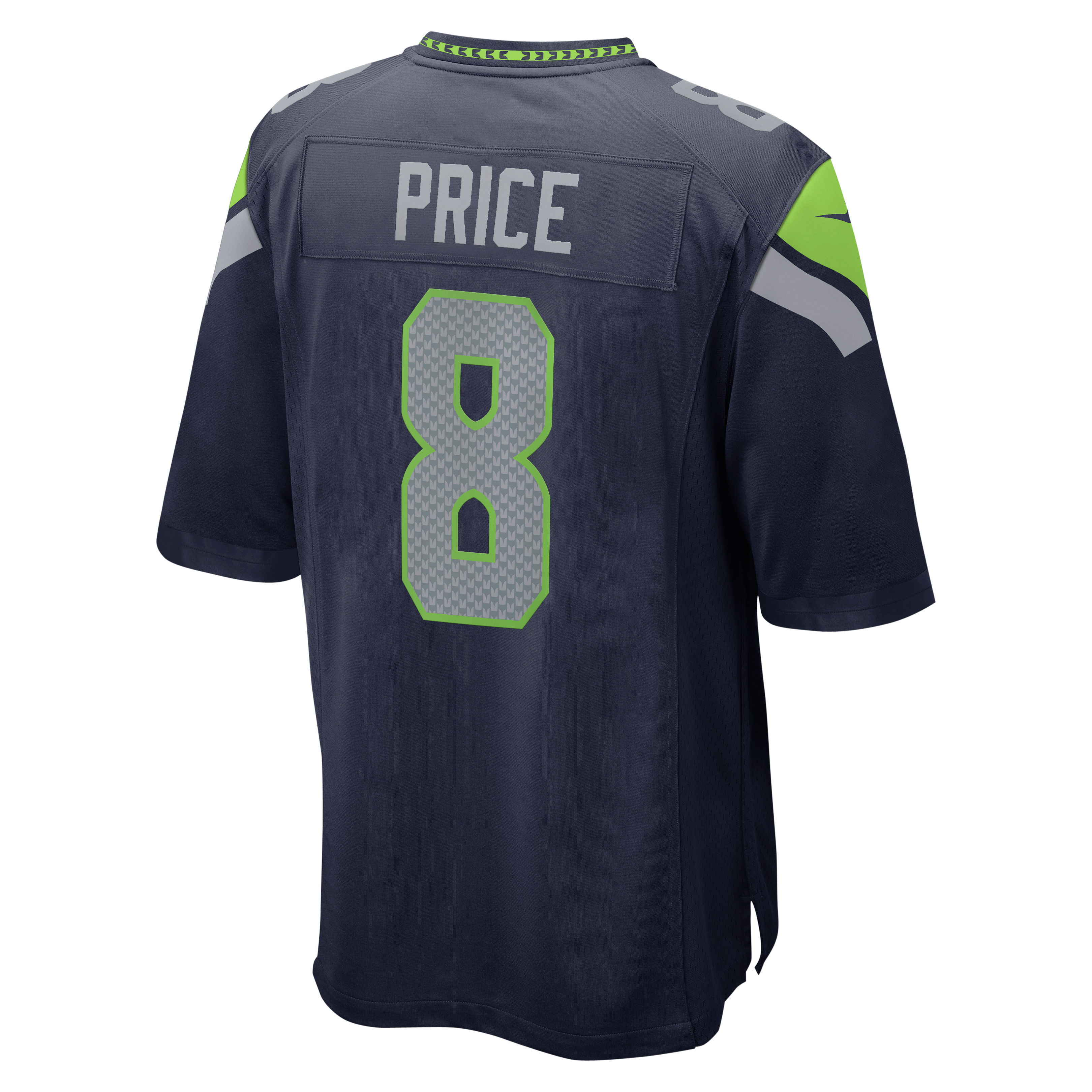 Maillot de match universitaire Nike bleu marine Seattle Seahawks Jadarian Price pour homme