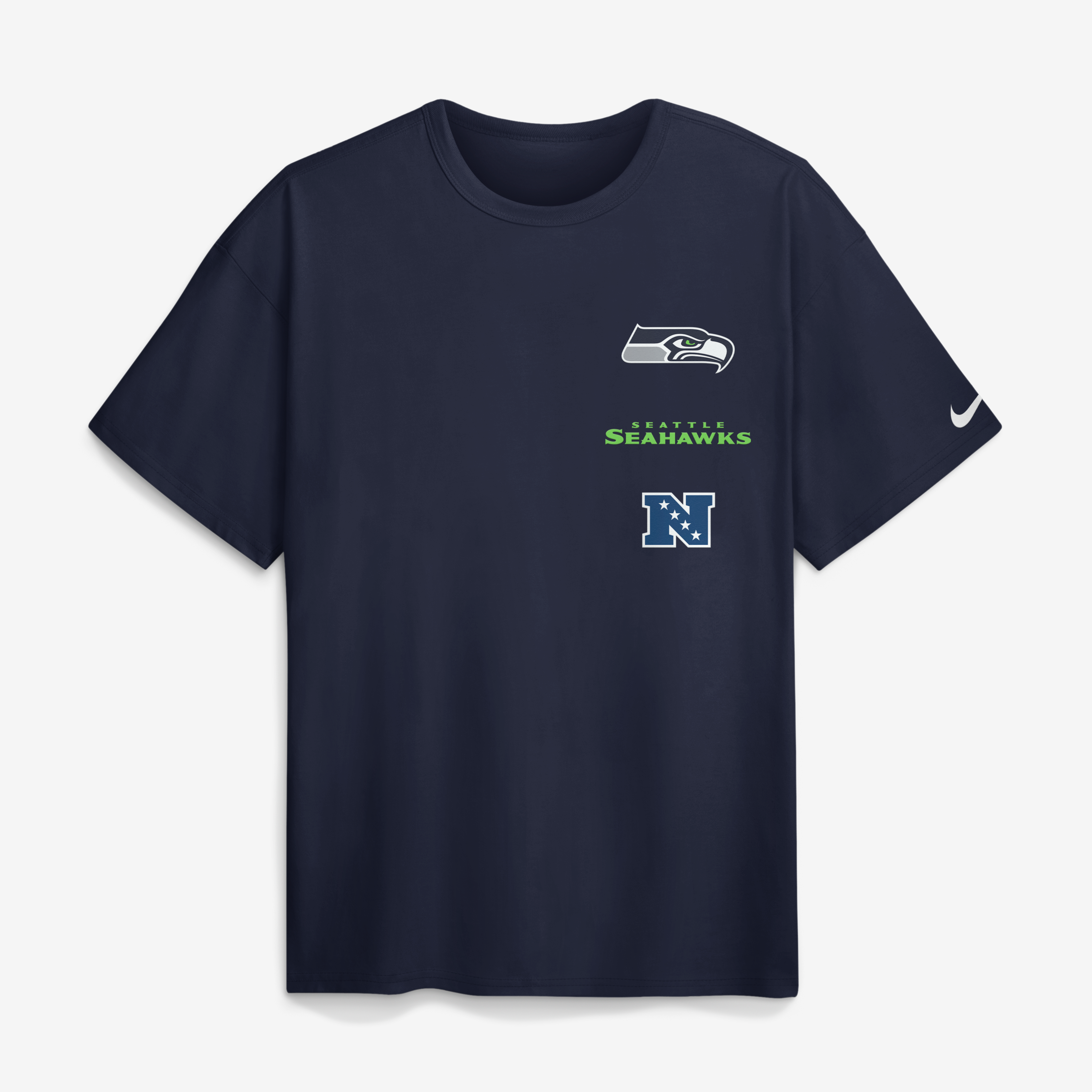Men's Nike College Navy Seattle Seahawks Primetime Max90 T-Shirt