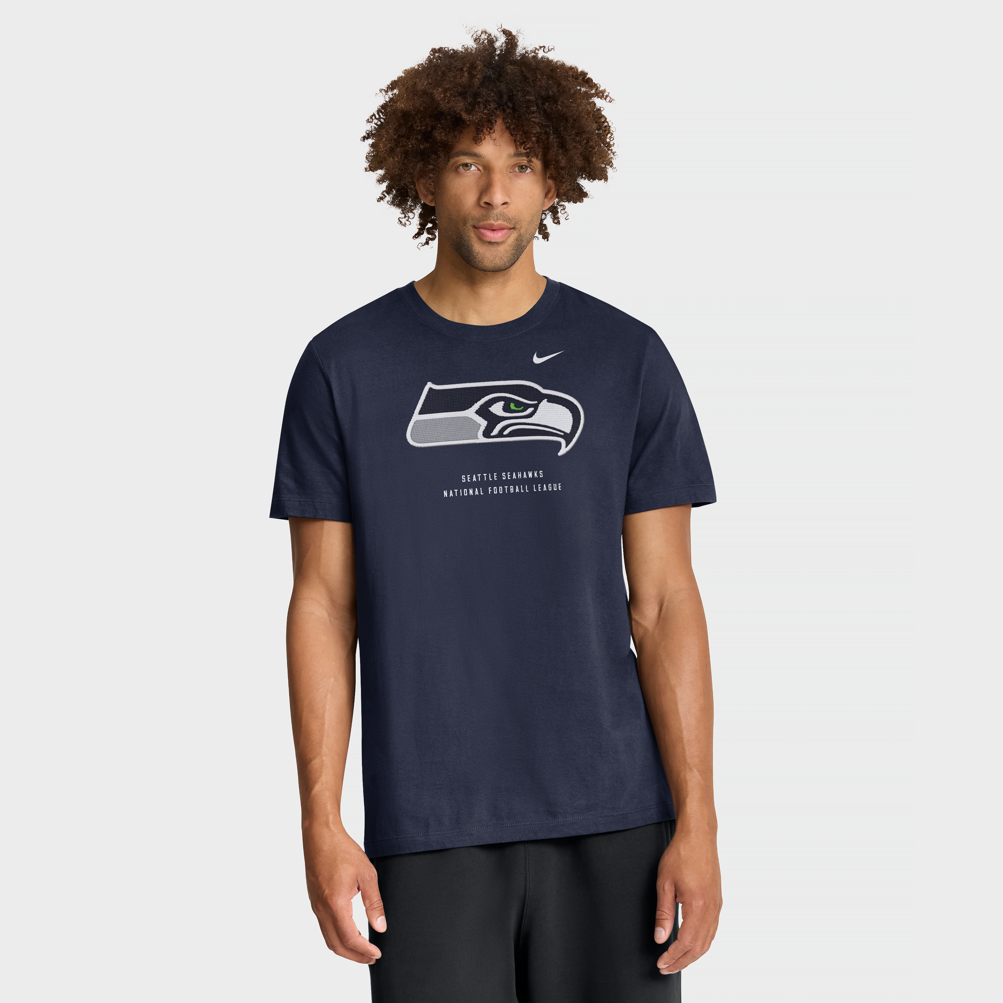 T-shirt Nike College Navy Seattle Seahawks pour homme