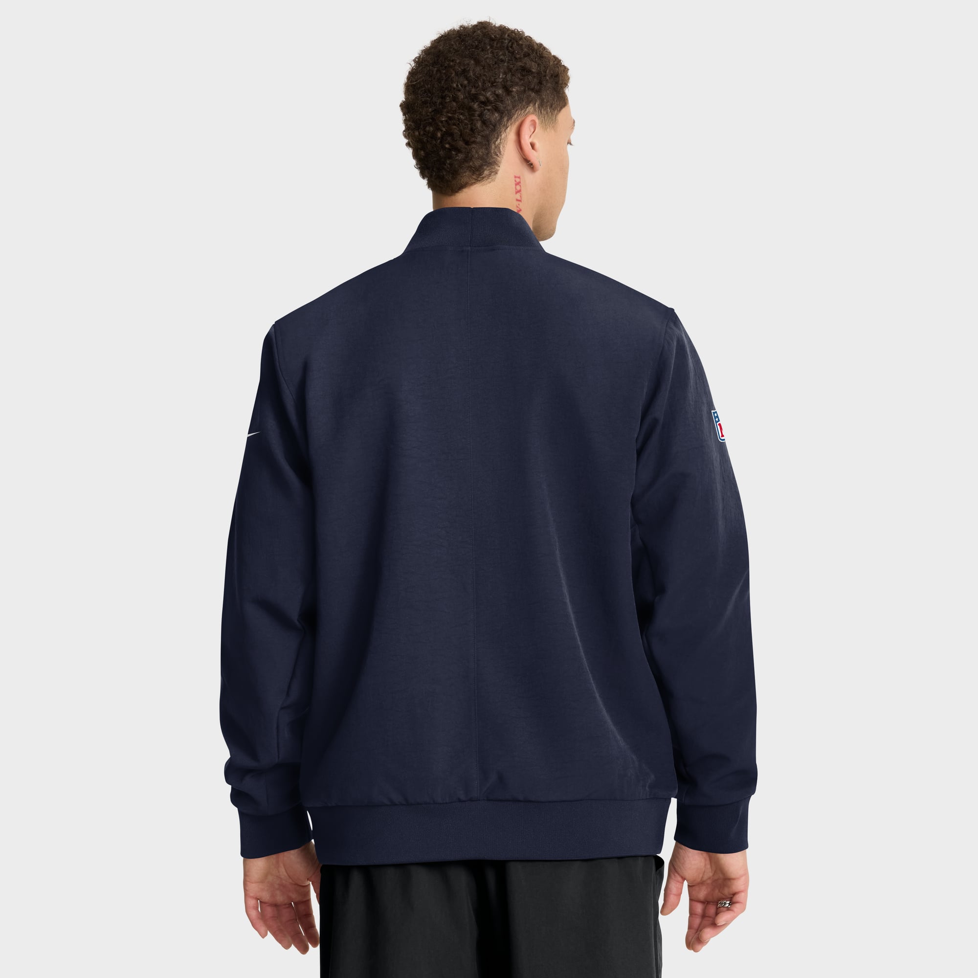 Men's Nike College Navy Seattle Seahawks Sideline Powerful Blocking Full-Zip Dri-FIT Bomber Jacket