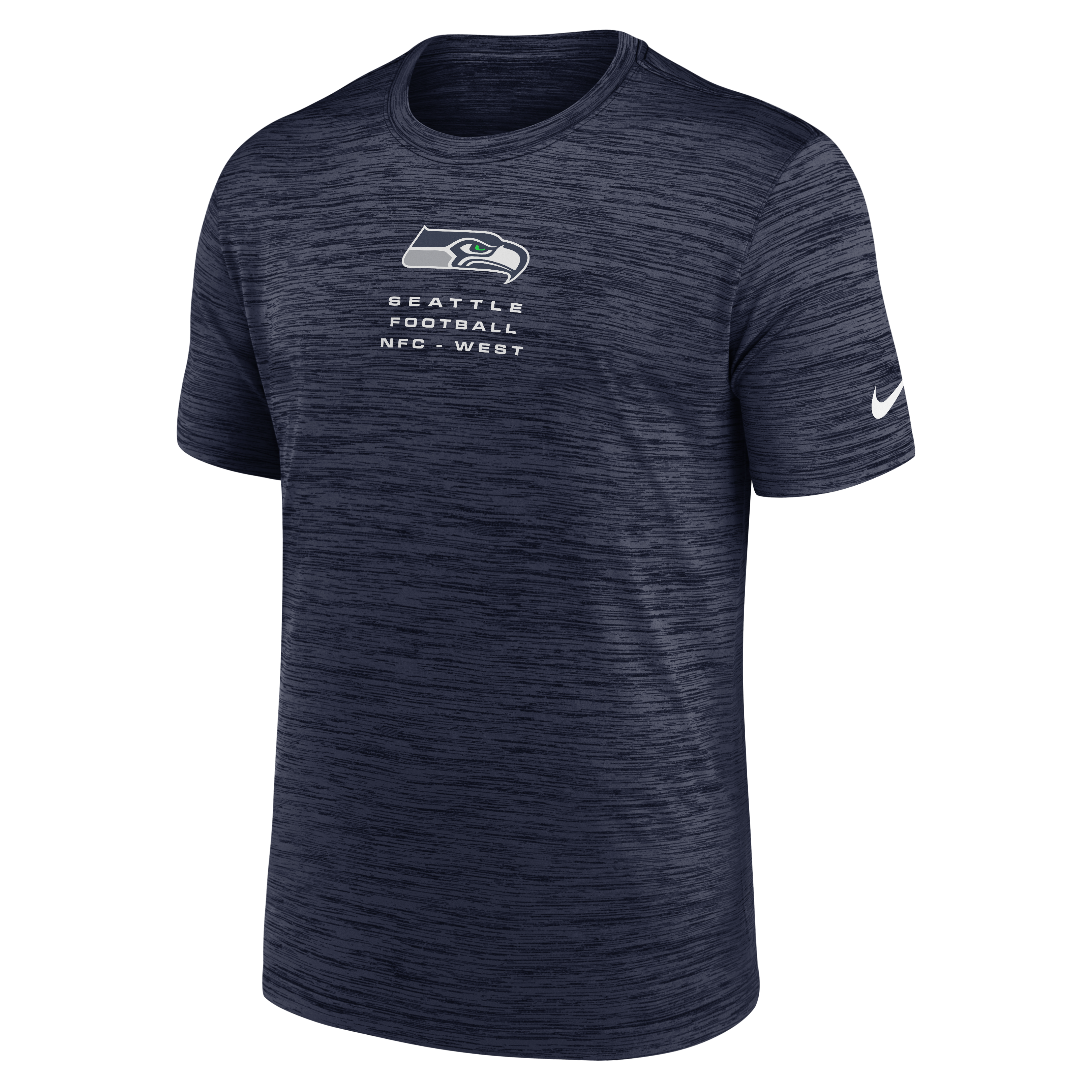Men's Nike College Navy Seattle Seahawks Velocity Ball Carrier Dri-FIT T-Shirt