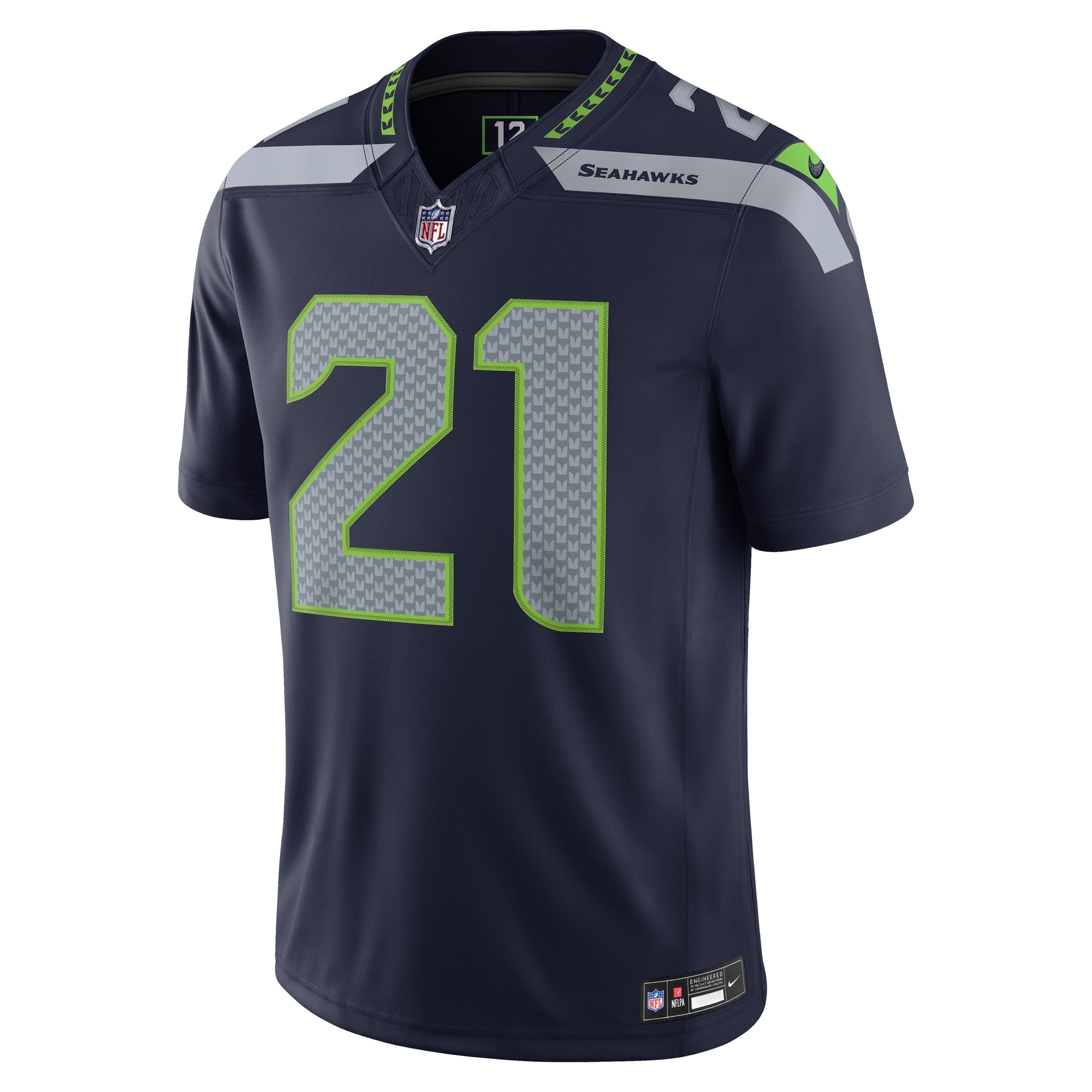 Men's Nike Devon Witherspoon College Navy Seattle Seahawks Team Vapor F.U.S.E. Stitched Limited Jersey