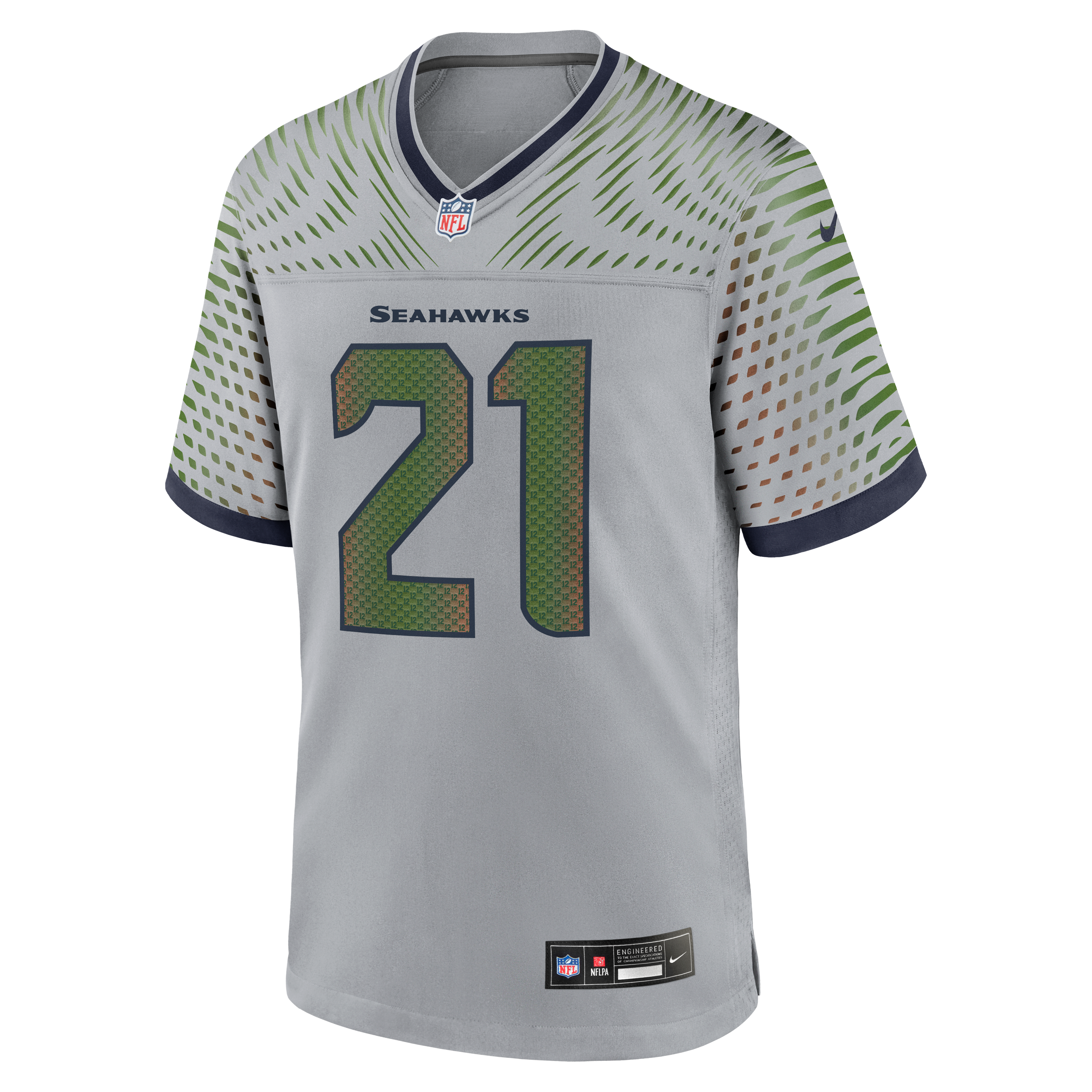 Maillot de match Nike Devon Witherspoon gris Seattle Seahawks Rivalries Collection pour homme