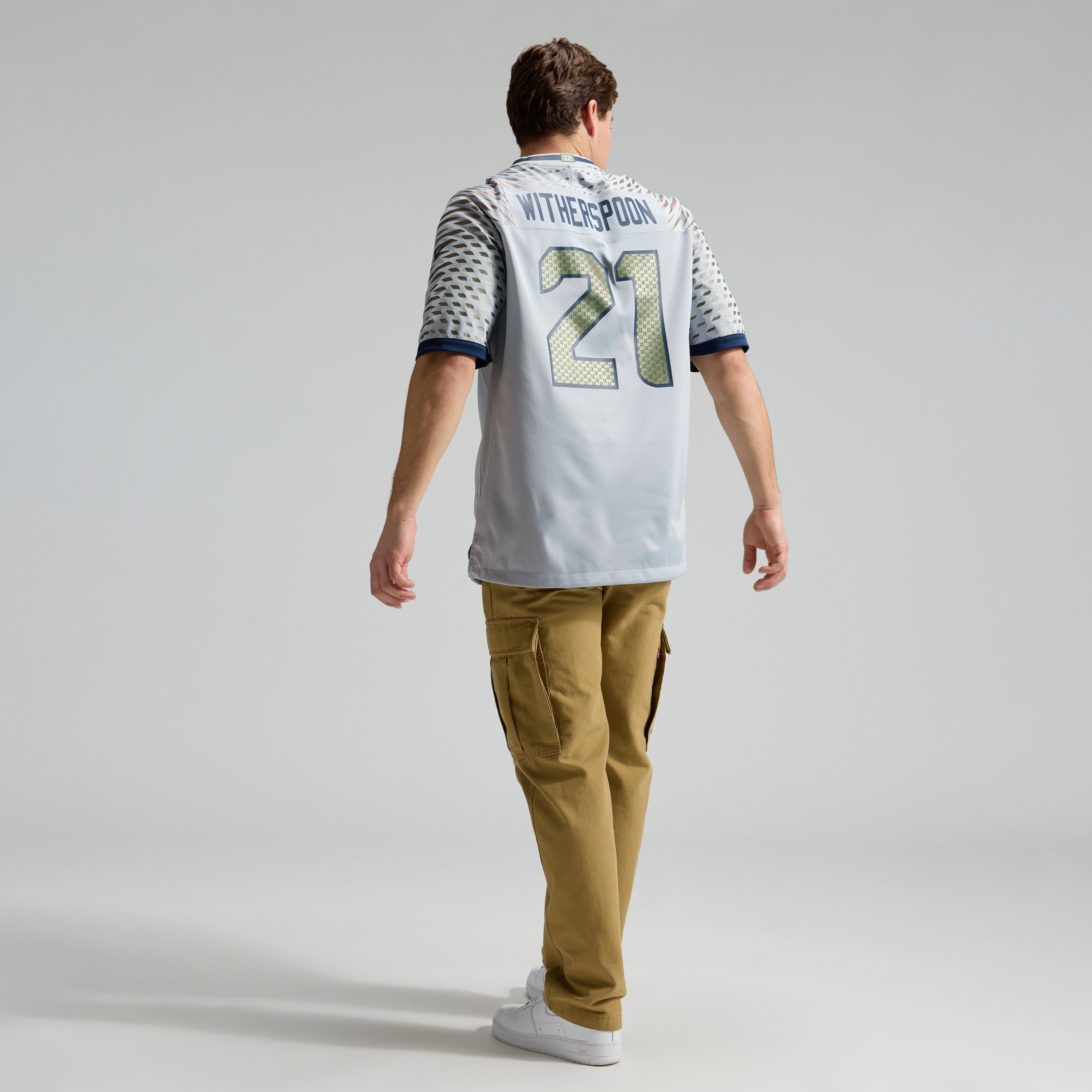 Maillot de match Nike Devon Witherspoon gris Seattle Seahawks Rivalries Collection pour homme
