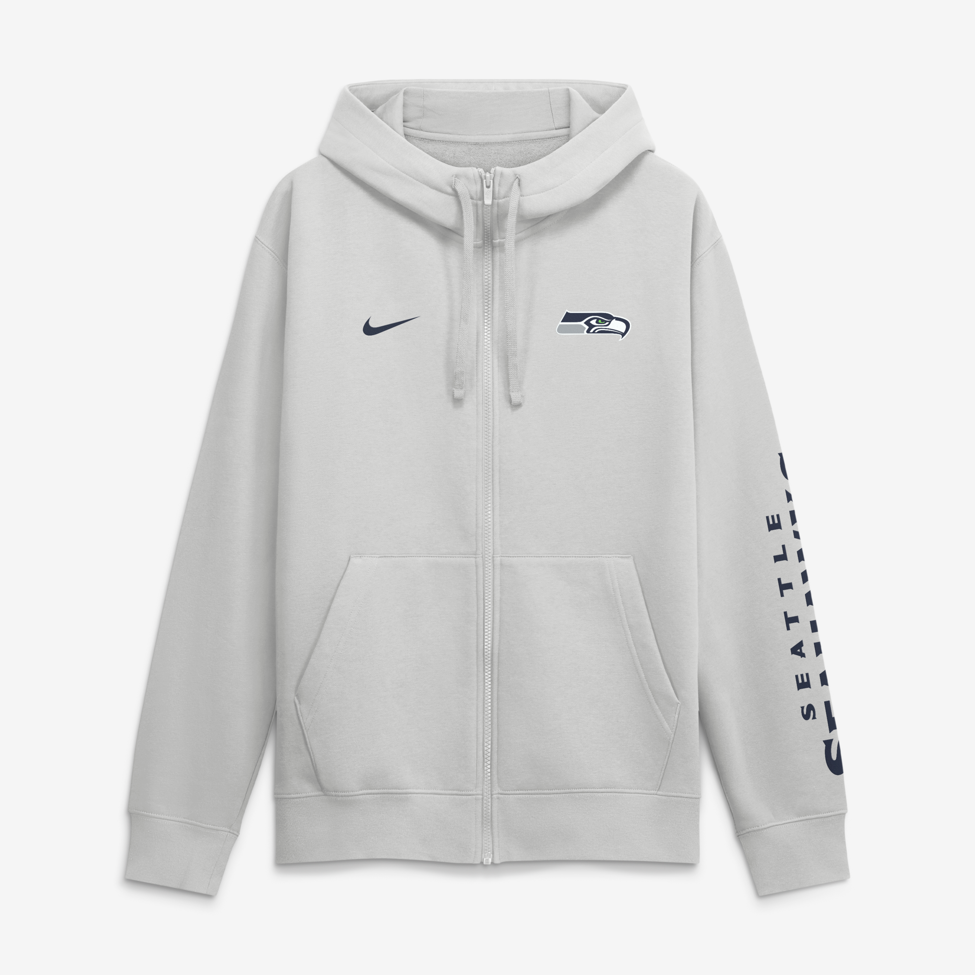 Sweat à capuche zippé Nike gris Seattle Seahawks Primetime Club pour homme