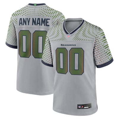  Seattle Seahawks Nike Rivalries Collection Custom Game Jersey - Gray