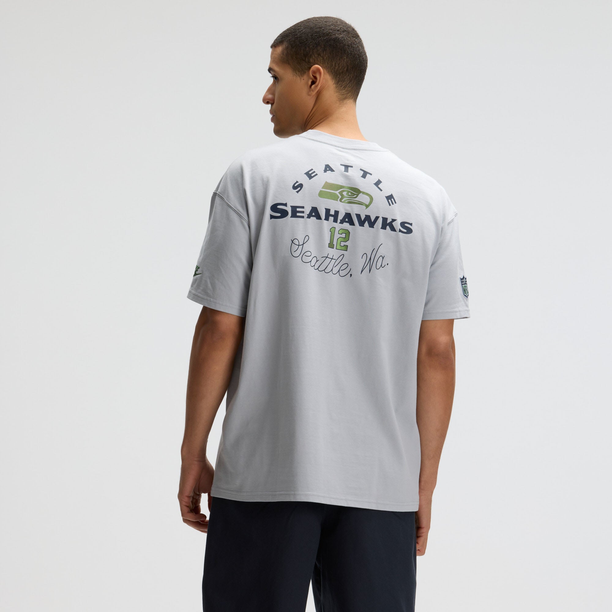 T-shirt Nike Essential Max90 gris Seattle Seahawks Rivalries Collection pour homme