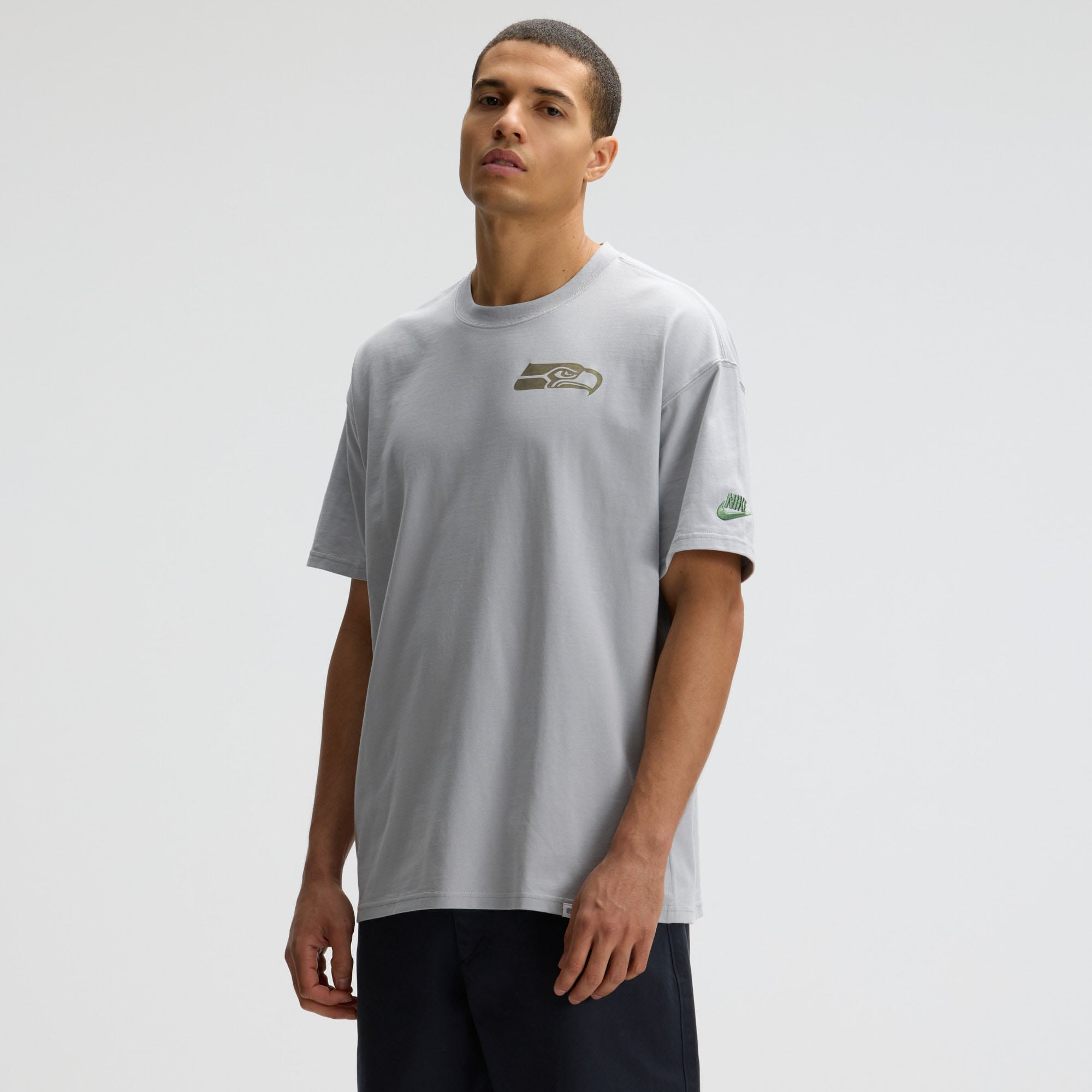 Men's Nike Gray Seattle Seahawks Rivalries Collection Essential Max90 T-Shirt