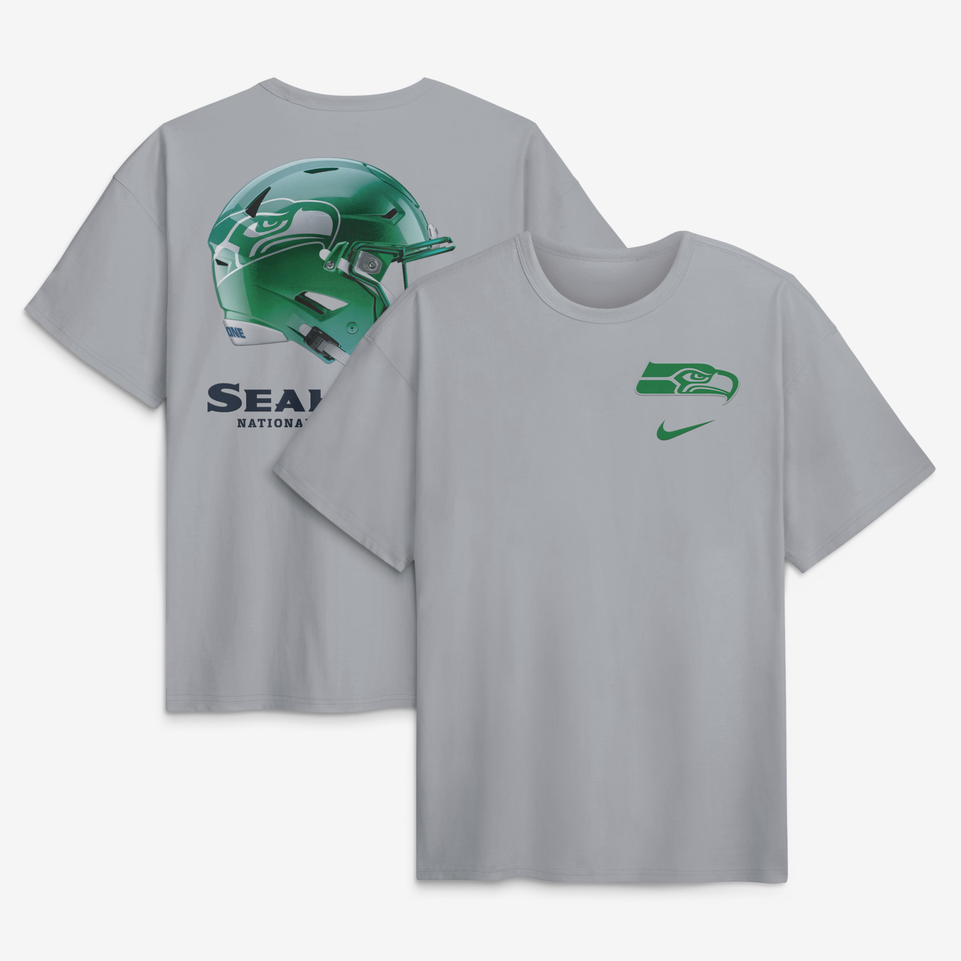 Men's Nike Gray Seattle Seahawks Rivalries Collection Max90 T-Shirt