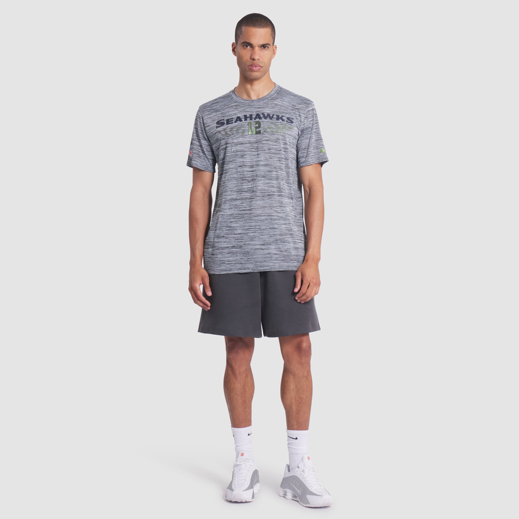 Men's Nike  Gray Seattle Seahawks Rivalries Collection Sideline Velocity Dri-FIT T-Shirt
