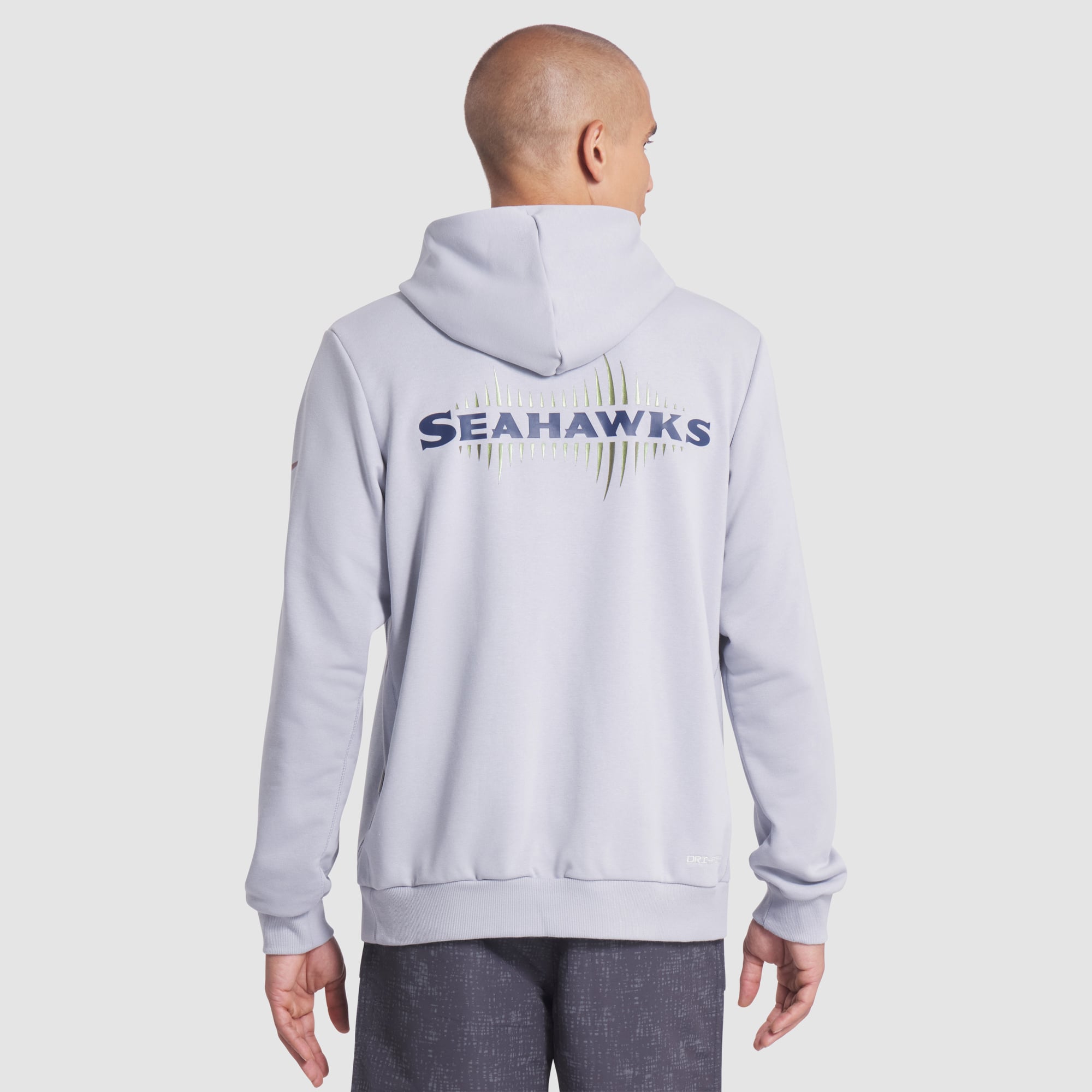 Men's Nike Gray Seattle Seahawks Rivalries Collection Standard Issue Sideline Dri-FIT Hoodie