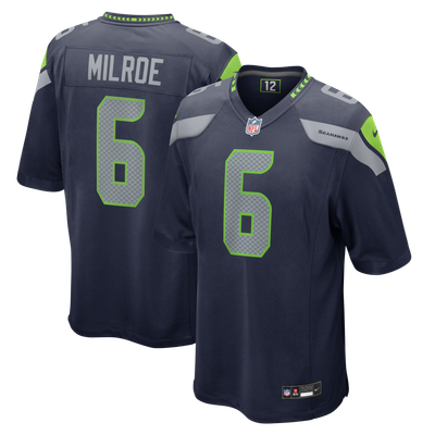 Jalen Milroe Seattle Seahawks Nike Team Game Jersey - College Navy