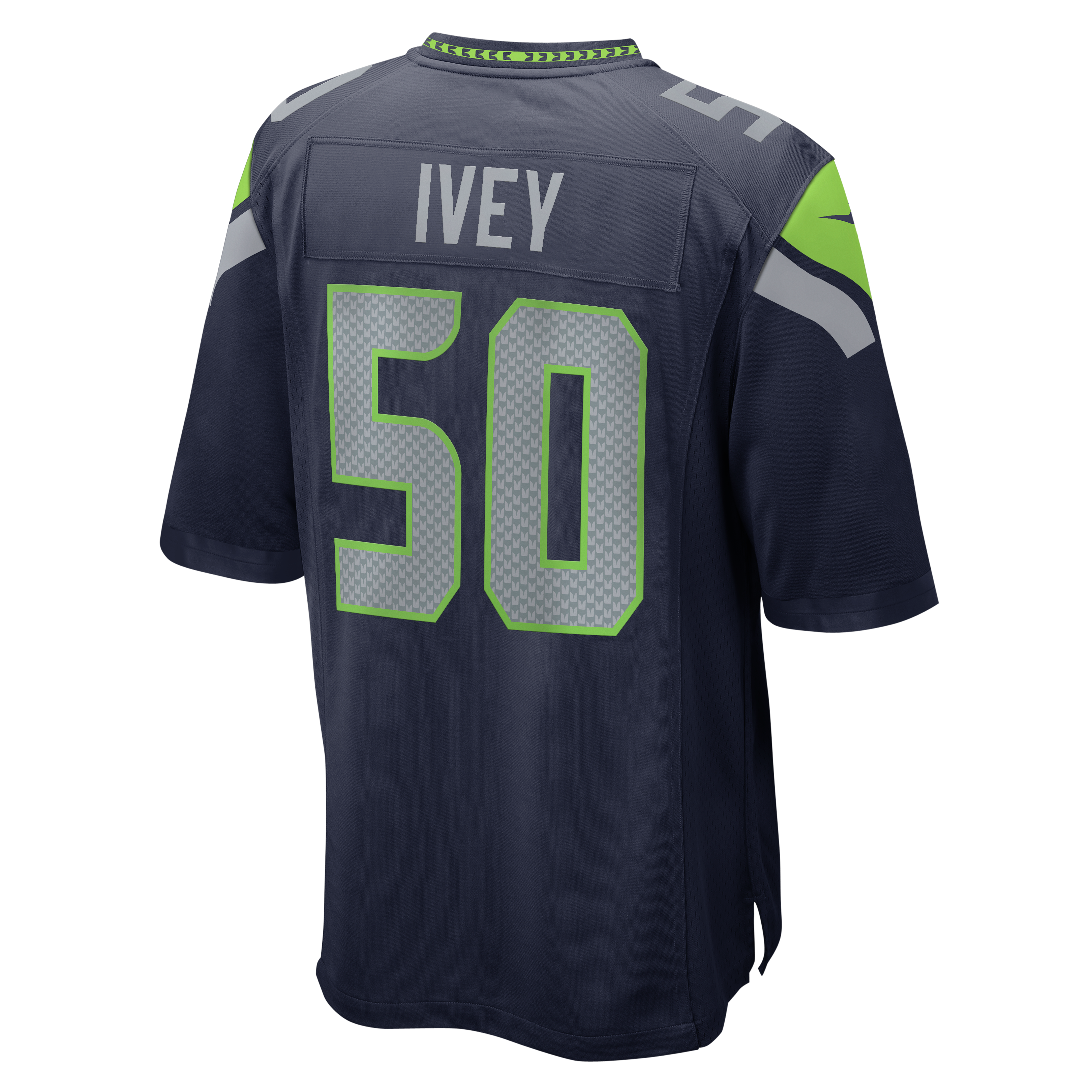 Men's Nike Jared Ivey College Navy Seattle Seahawks Team Game Jersey