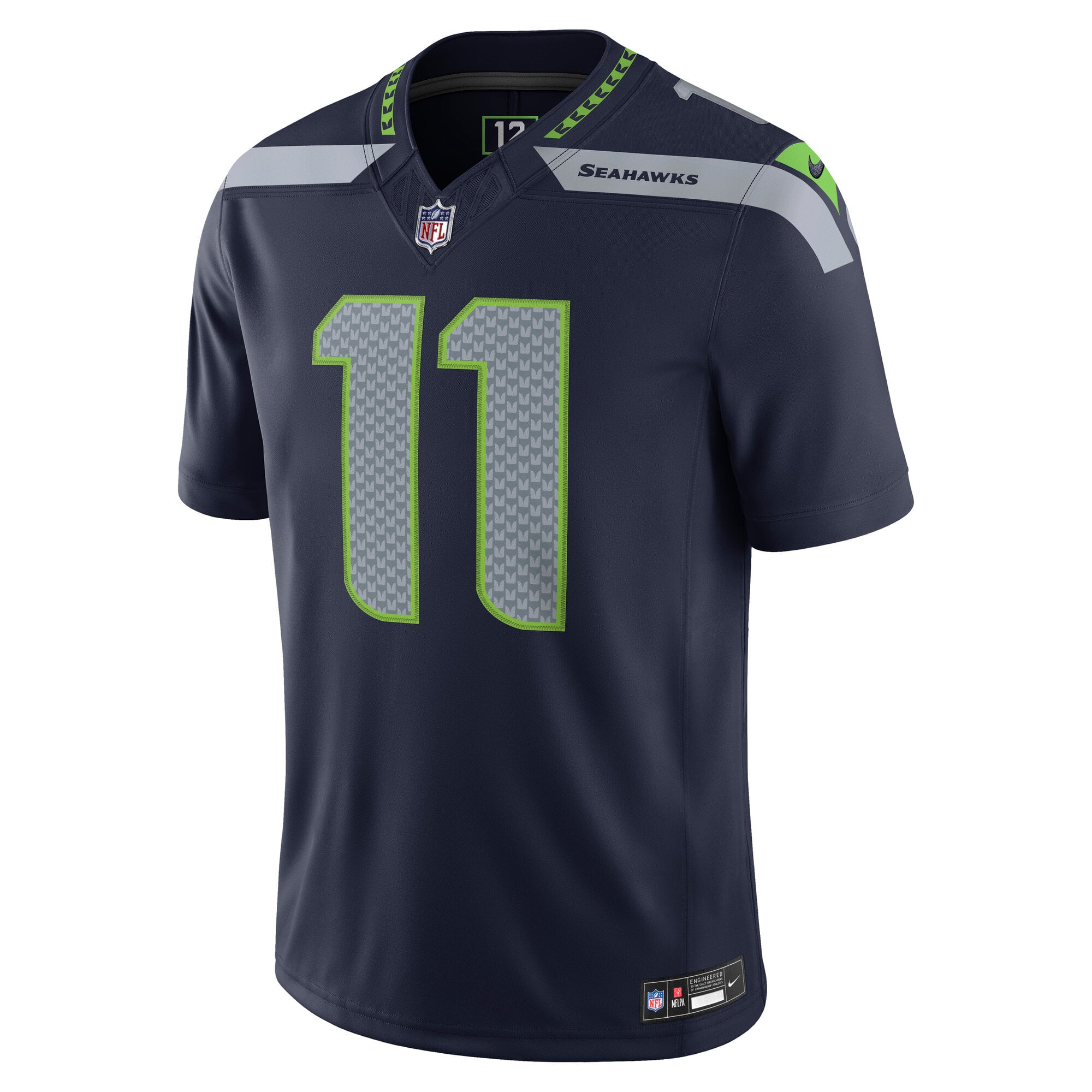 Men's Nike Jaxon Smith-Njigba College Navy Seattle Seahawks Vapor F.U.S.E. Stitched Limited Jersey