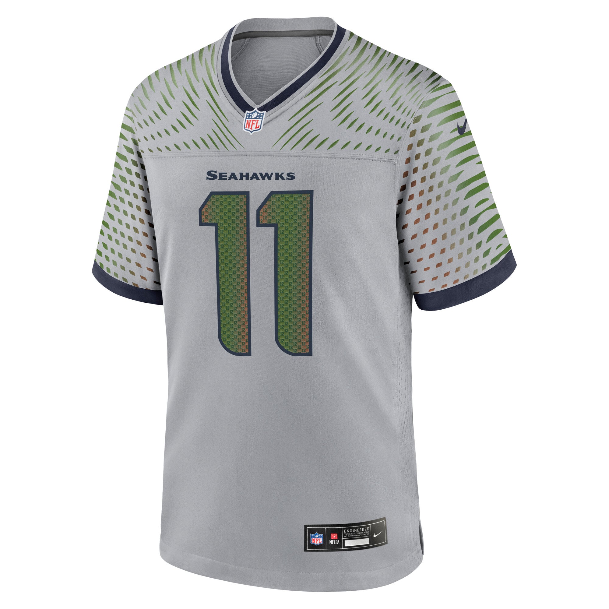 Men's Nike Jaxon Smith-Njigba Gray Seattle Seahawks Rivalries Collection Game Jersey