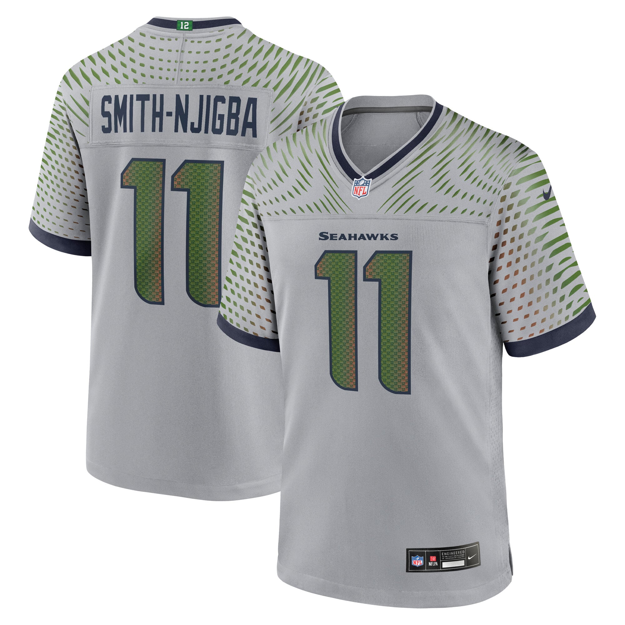Men's Nike Jaxon Smith-Njigba Gray Seattle Seahawks Rivalries Collection Game Jersey