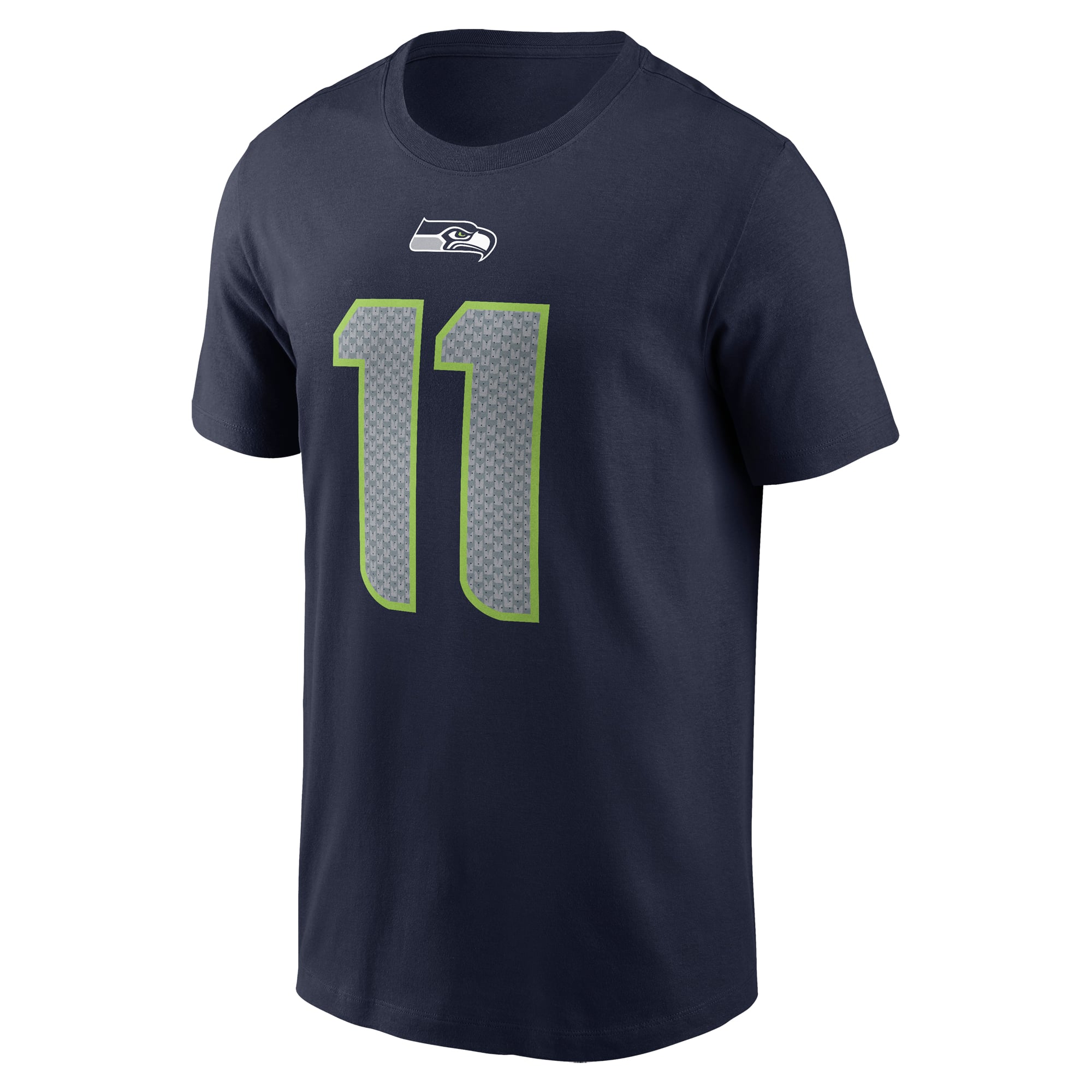 T-shirt Nike Jaxon Smith-Njigba bleu marine Seattle Seahawks pour homme, avec nom et numéro