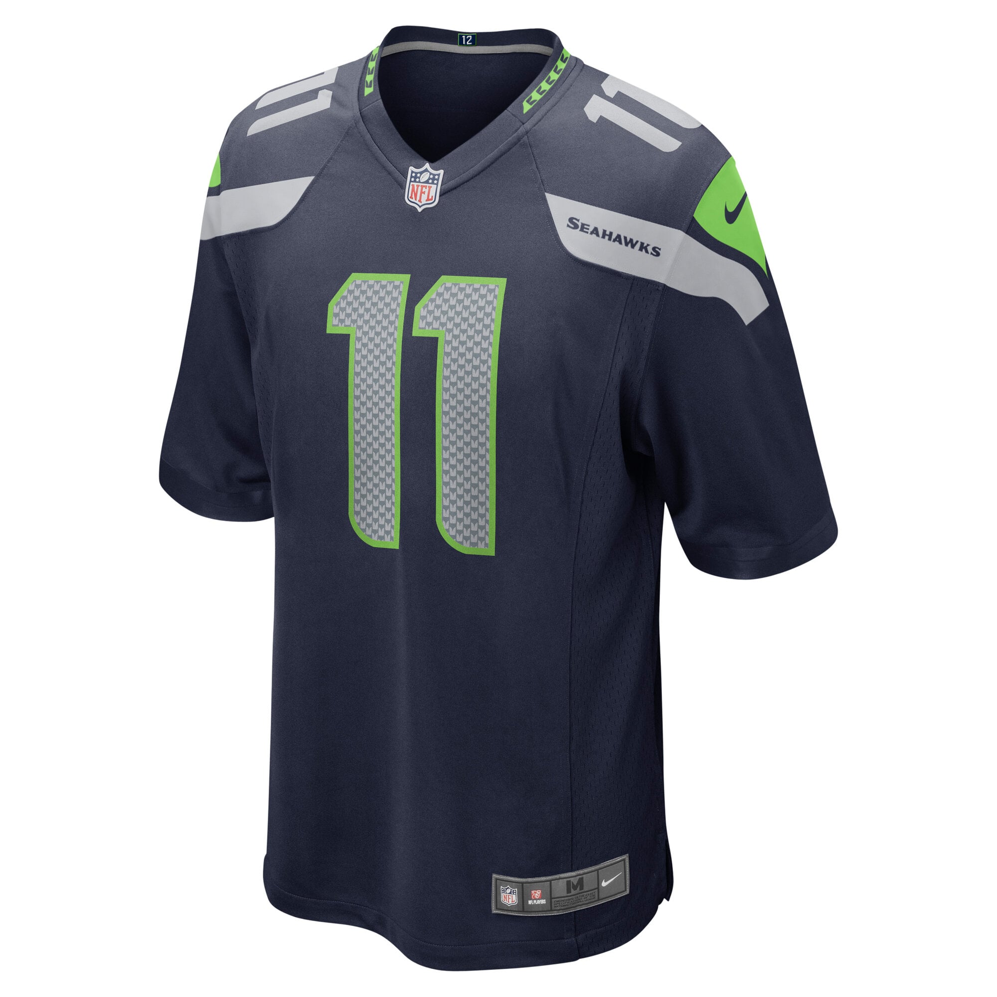 Maillot de match Nike Jaxon Smith-Njigba bleu marine des Seattle Seahawks pour homme
