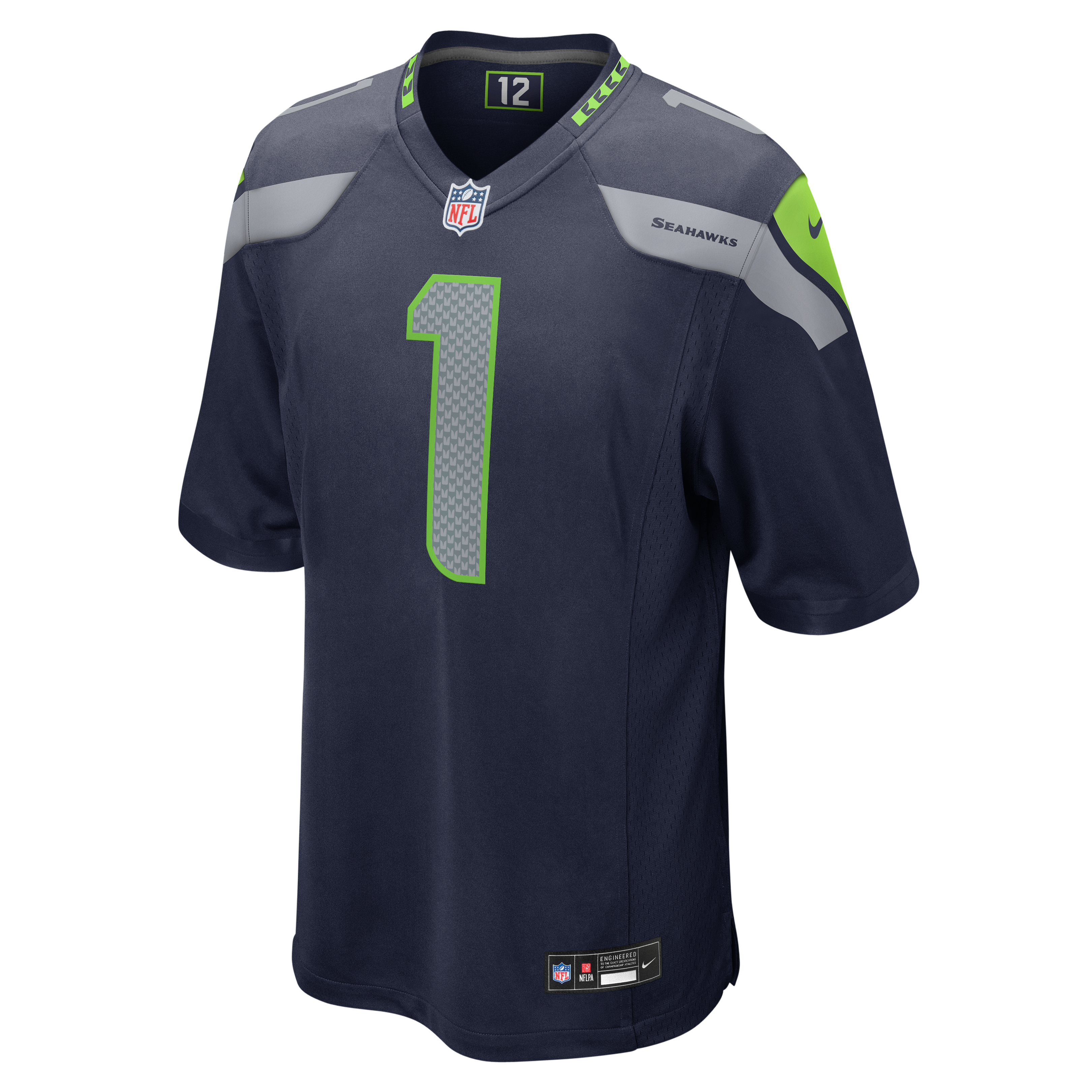 Maillot de match Nike Julian Neal College Navy Seattle Seahawks pour homme
