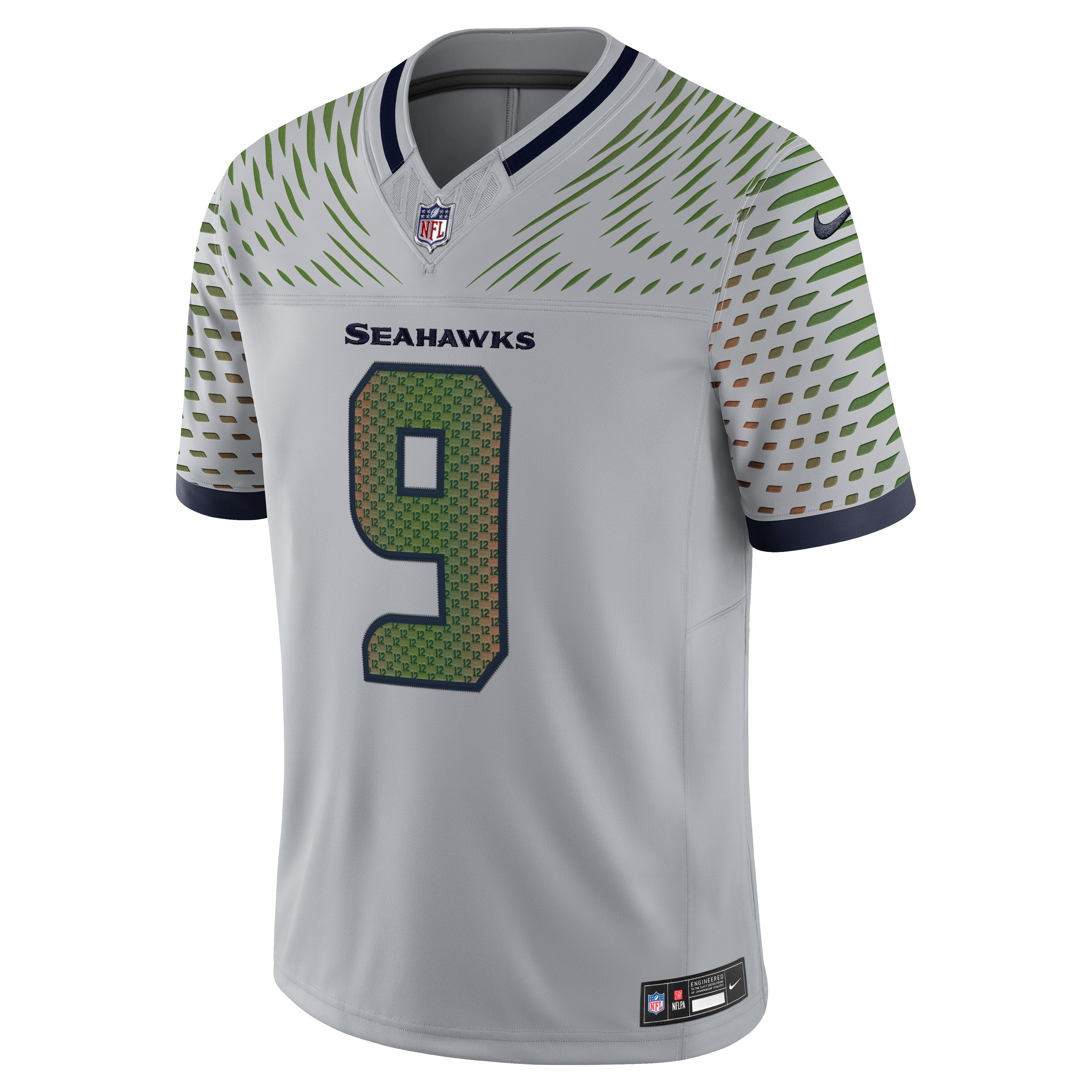 Men's Nike Kenneth Walker III Gray Seattle Seahawks Rivalries Collection Stitched Limited Jersey