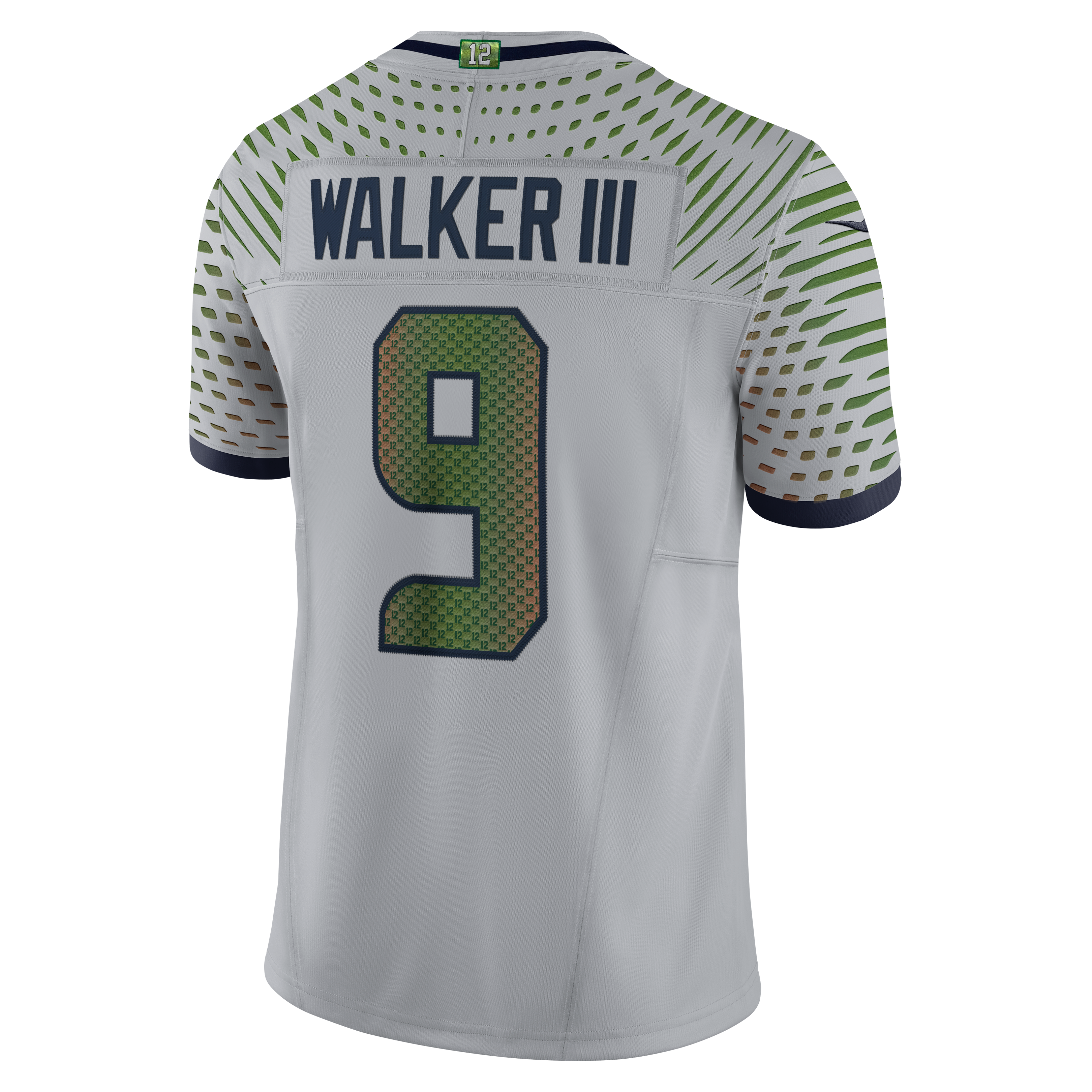 Men's Nike Kenneth Walker III Gray Seattle Seahawks Rivalries Collection Stitched Limited Jersey
