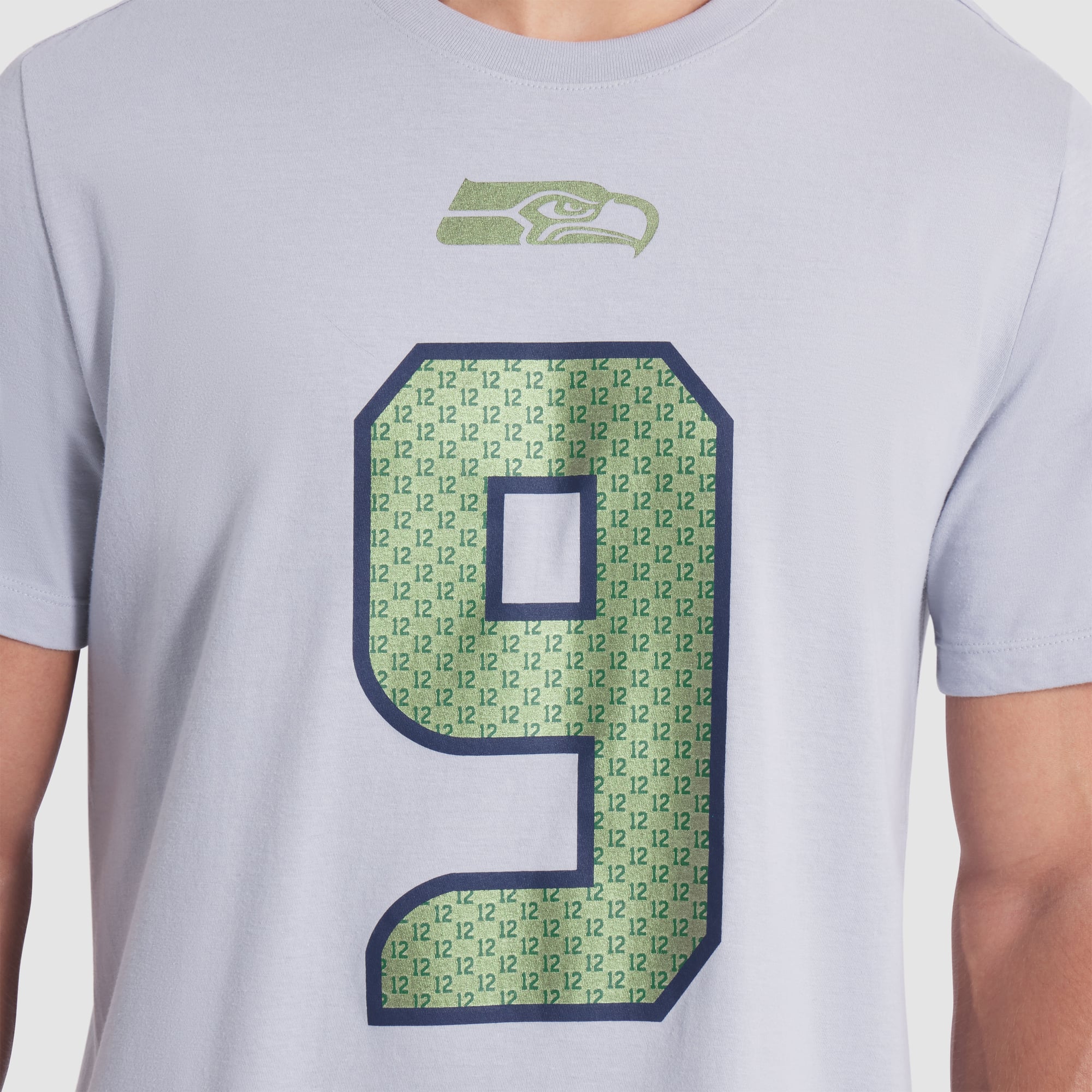 Men's Nike Kenneth Walker III Wolf Gray Seattle Seahawks Rivalries Collection Player Name & Number T-Shirt
