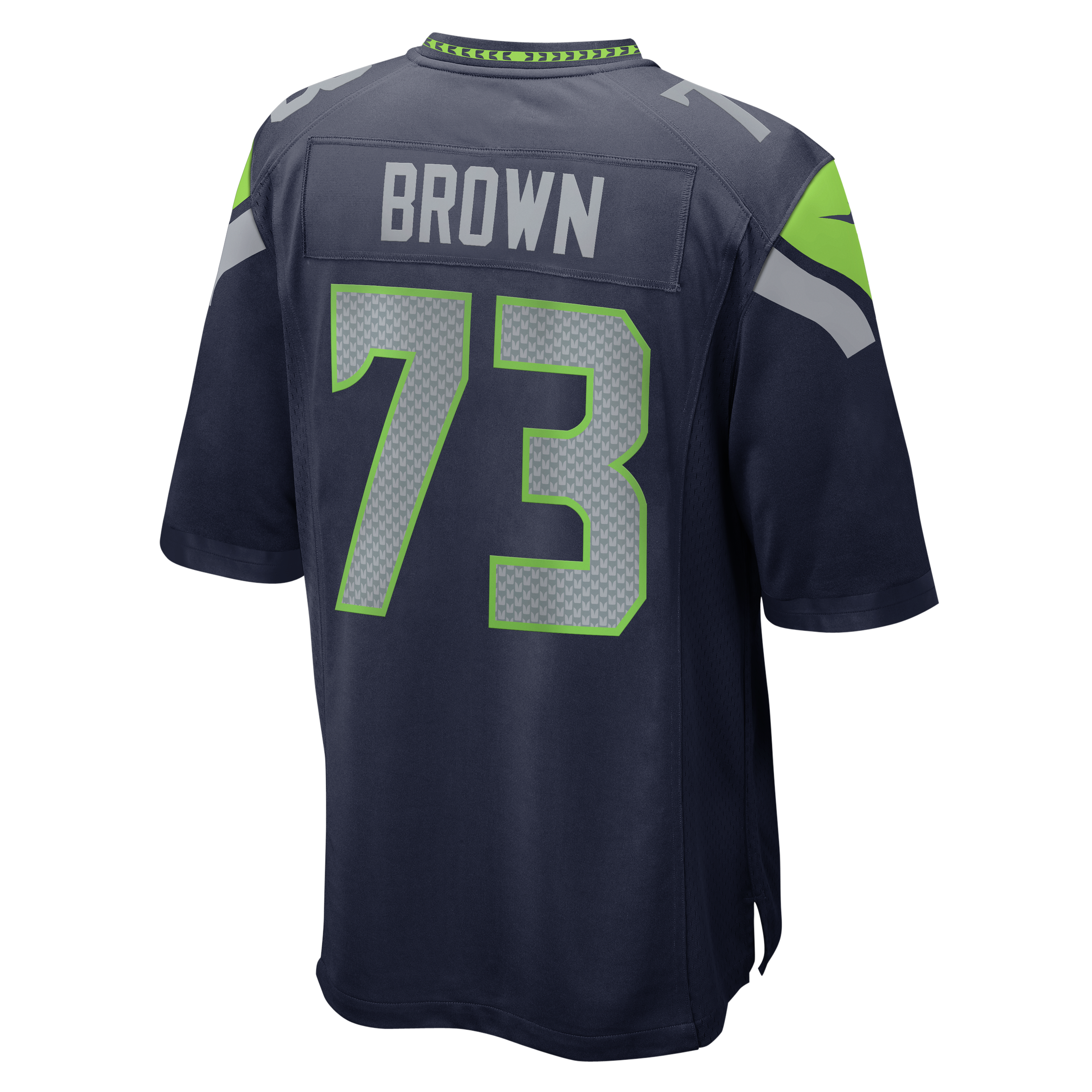 Men's Nike Logan Brown College Navy Seattle Seahawks Team Game Jersey
