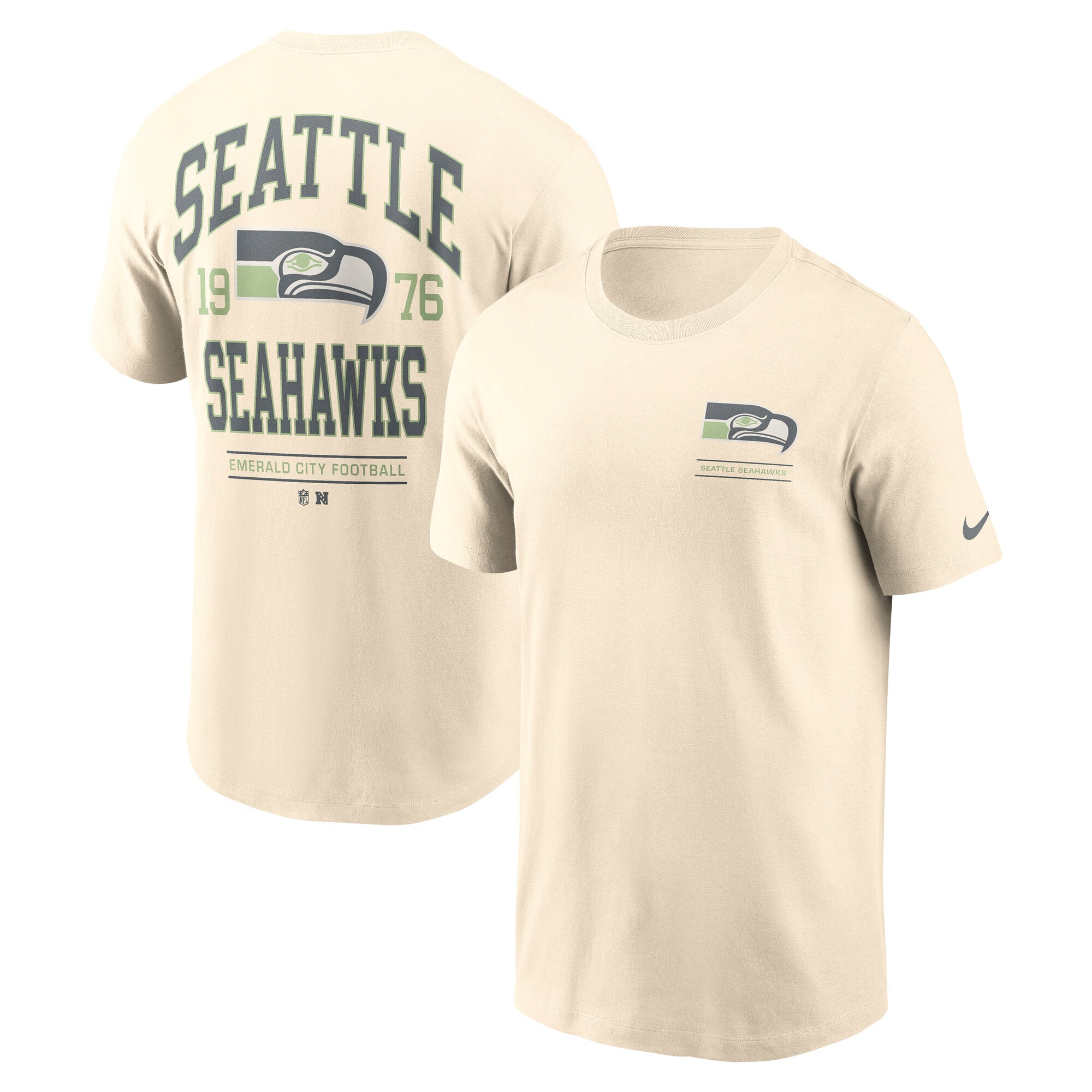 Men's Nike Natural Seattle Seahawks Freestyle Essential T-Shirt