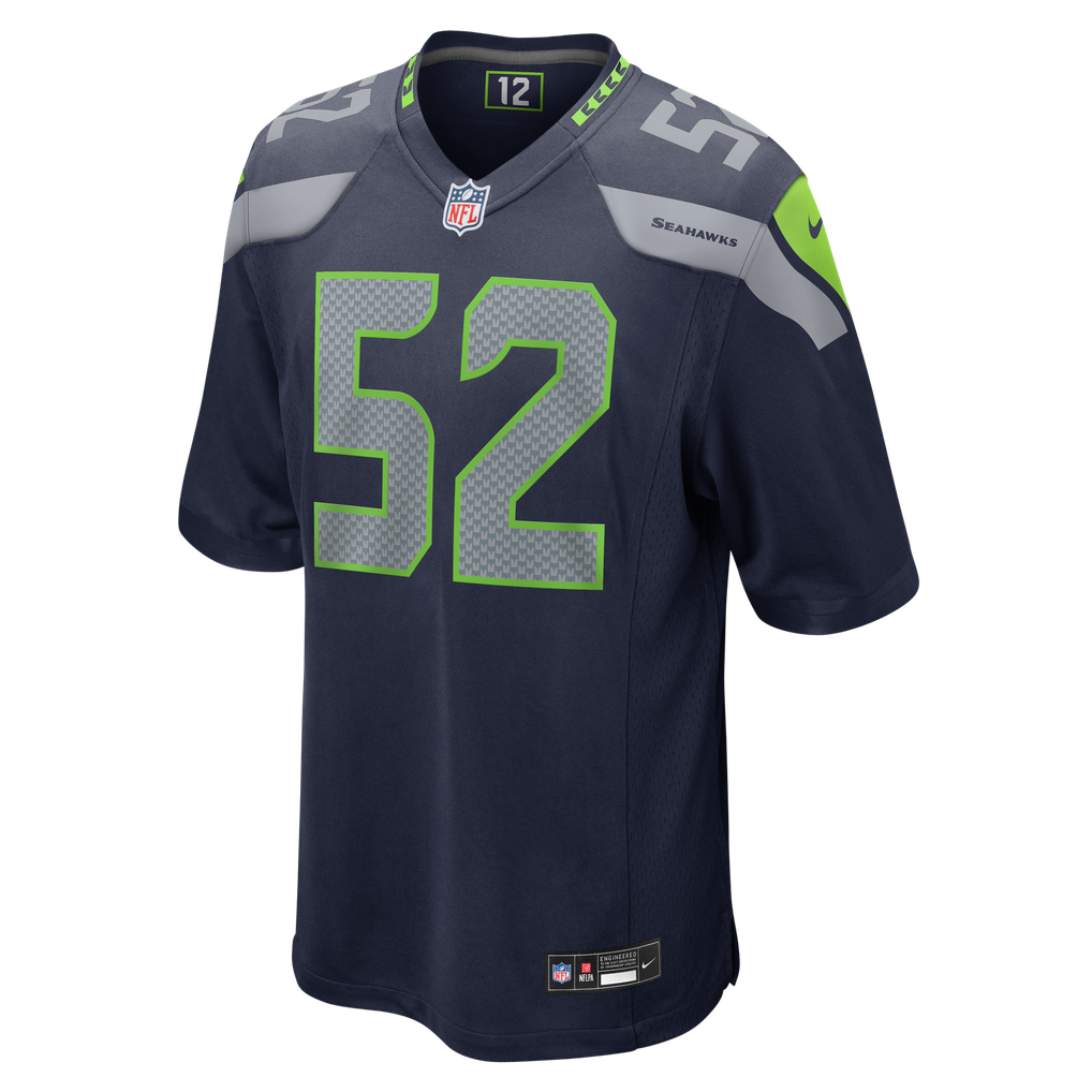 Men's Nike Patrick O'Connell College Navy Seattle Seahawks Team Game Jersey