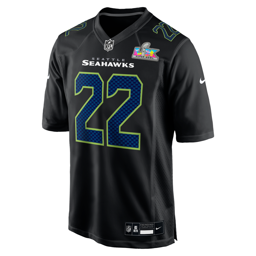 Rashid Shaheed Seattle Seahawks Nike Super Bowl LX Patch Carbon Fashion ...
