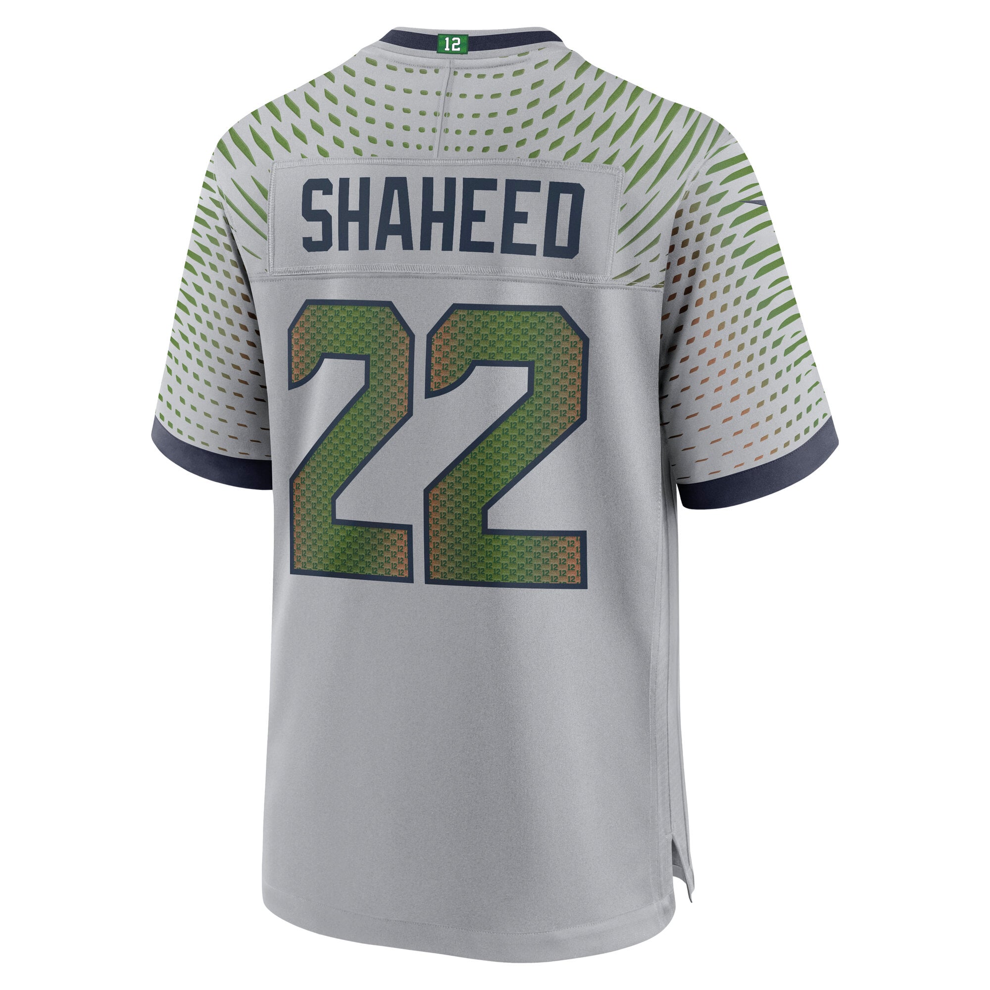 Maillot de match Nike Rashid Shaheed gris Seattle Seahawks Rivalries Collection pour homme