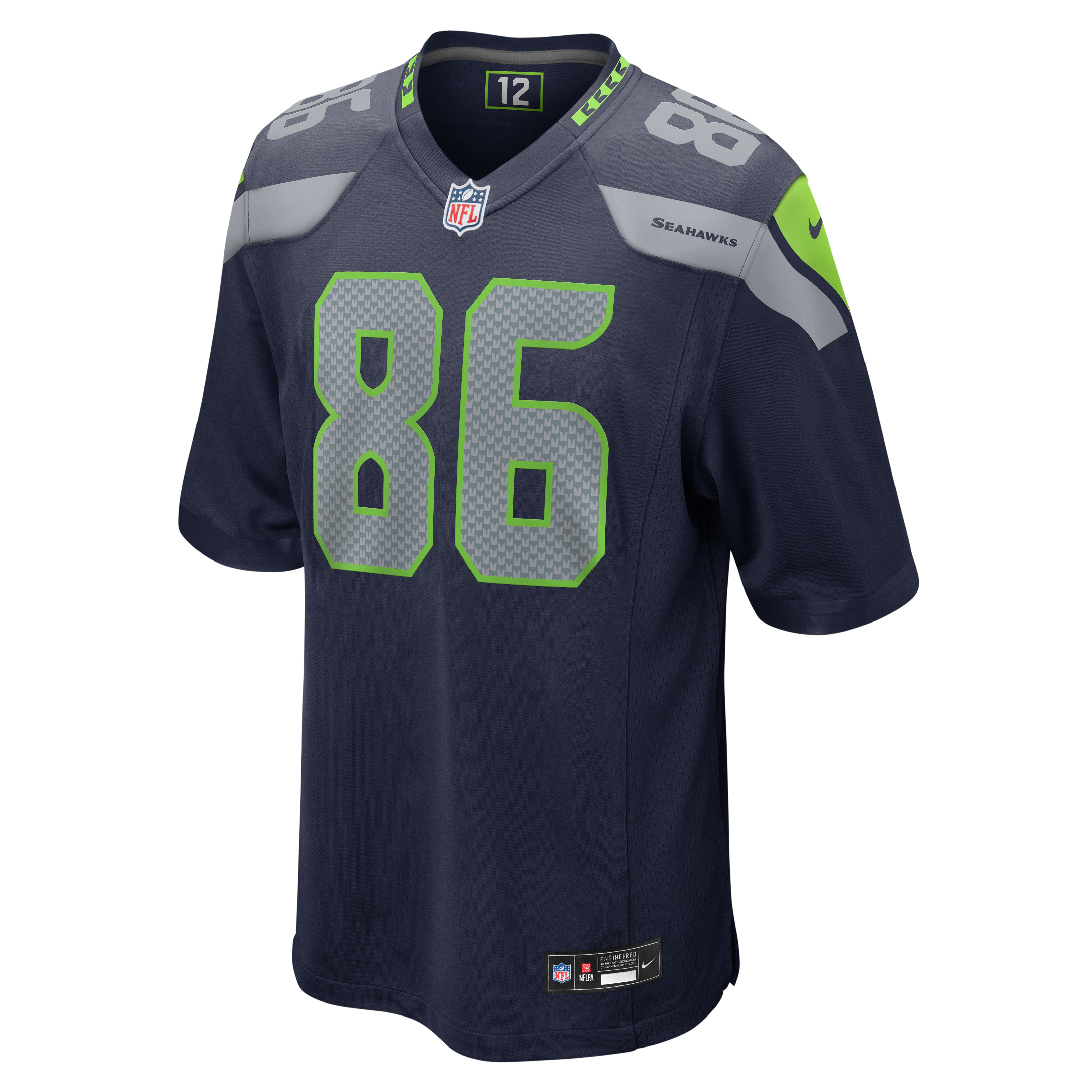 Maillot de match Nike Ricky White College Navy Seattle Seahawks pour homme