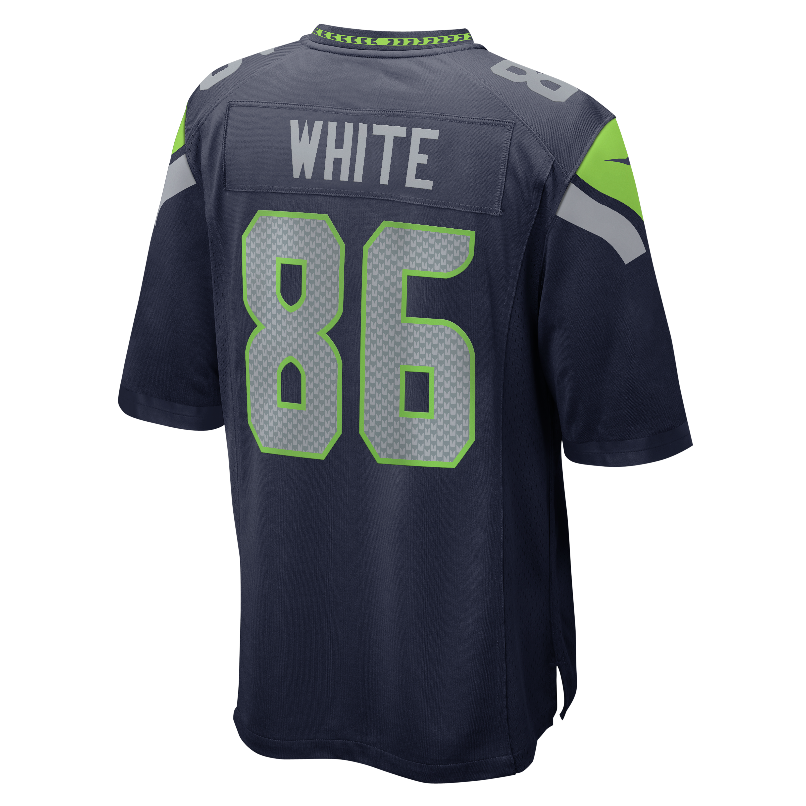 Maillot de match Nike Ricky White College Navy Seattle Seahawks pour homme