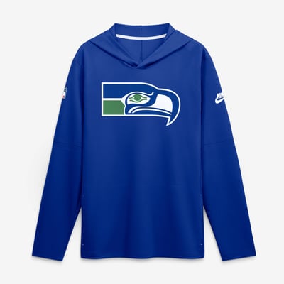 Seattle Seahawks Nike Alt Dri-FIT Hooded Long Sleeve T-Shirt - Royal