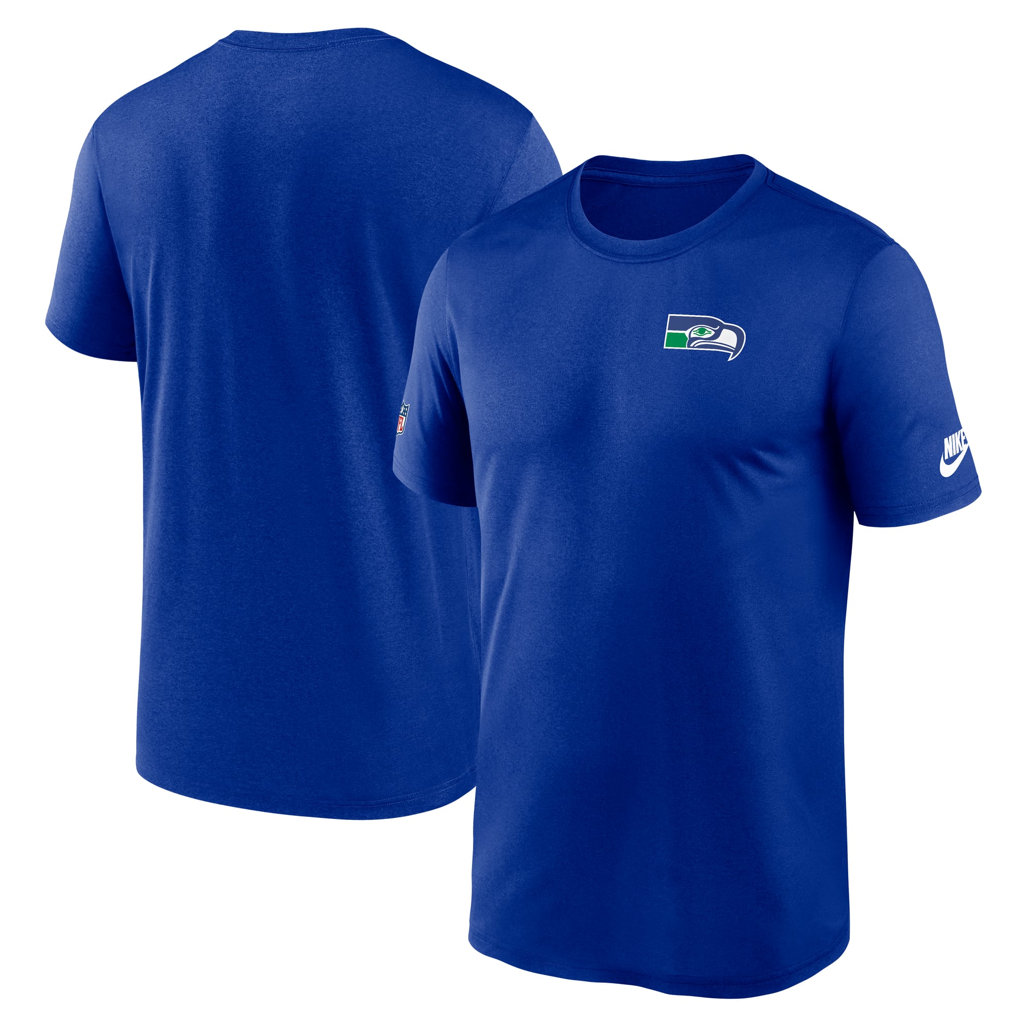 Men's Nike Royal Seattle Seahawks Alt Legend Small Logo Dri-FIT T-Shirt