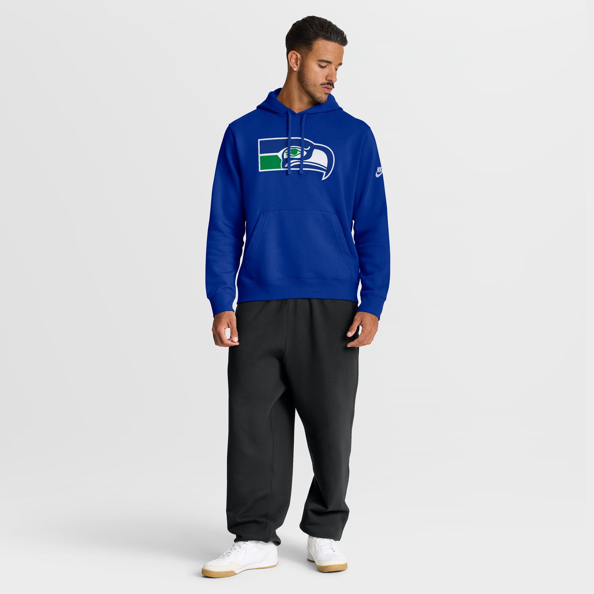 Men's Nike Royal Seattle Seahawks Club Fleece Pullover Hoodie