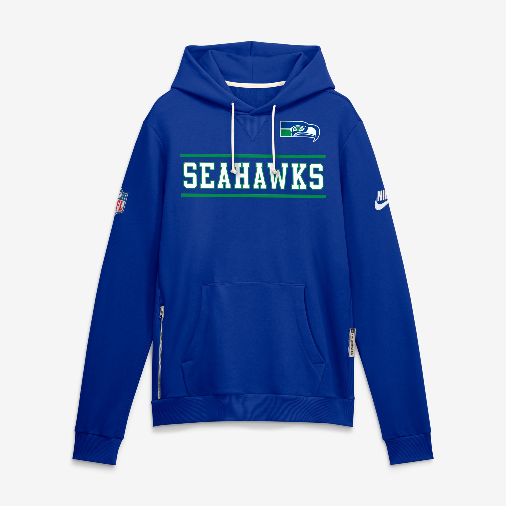Men's Nike Royal Seattle Seahawks Standard Issue Replay Officials Alternate Dri-FIT Hoodie