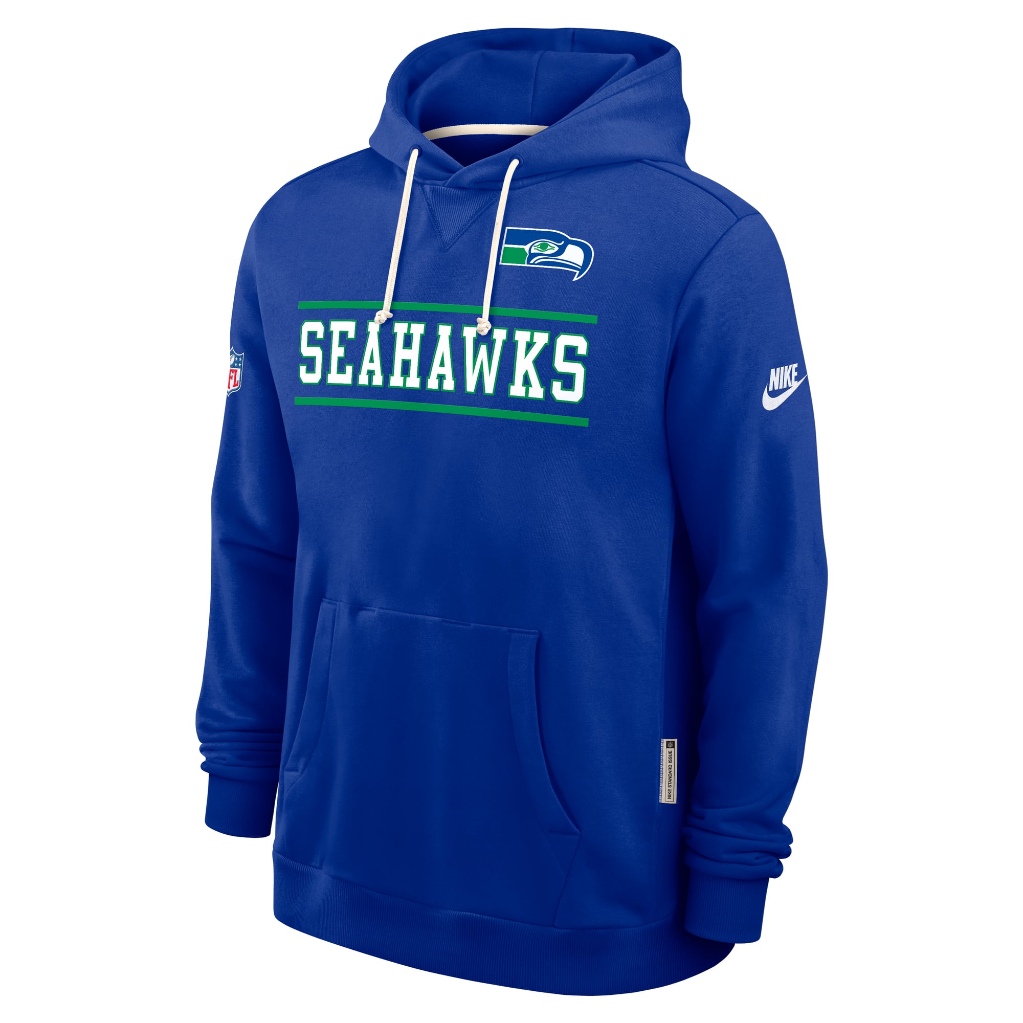 Men's Nike Royal Seattle Seahawks Standard Issue Replay Officials Alternate Dri-FIT Hoodie