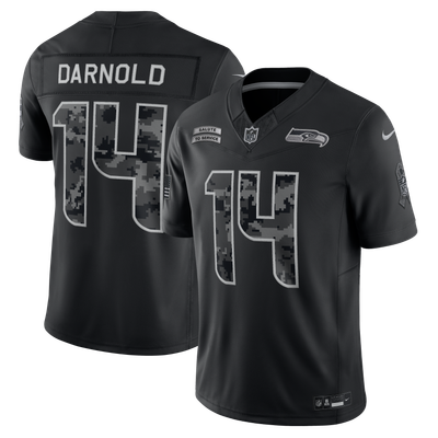 Sam Darnold Seattle Seahawks Nike 2026 Salute to Service Stitched Limited Jersey - Black