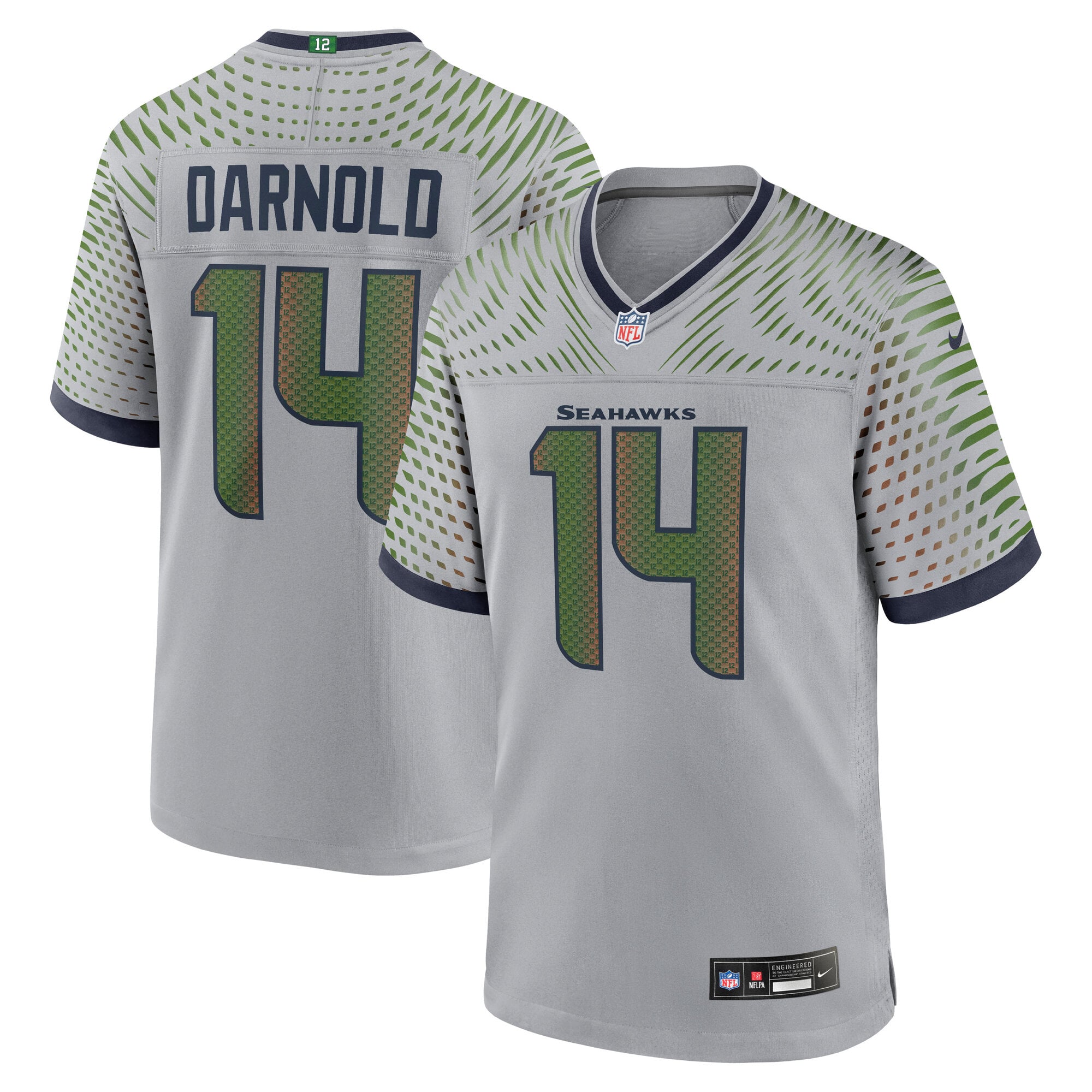 Maillot de match Nike Sam Darnold gris Seattle Seahawks Rivalries Collection pour homme