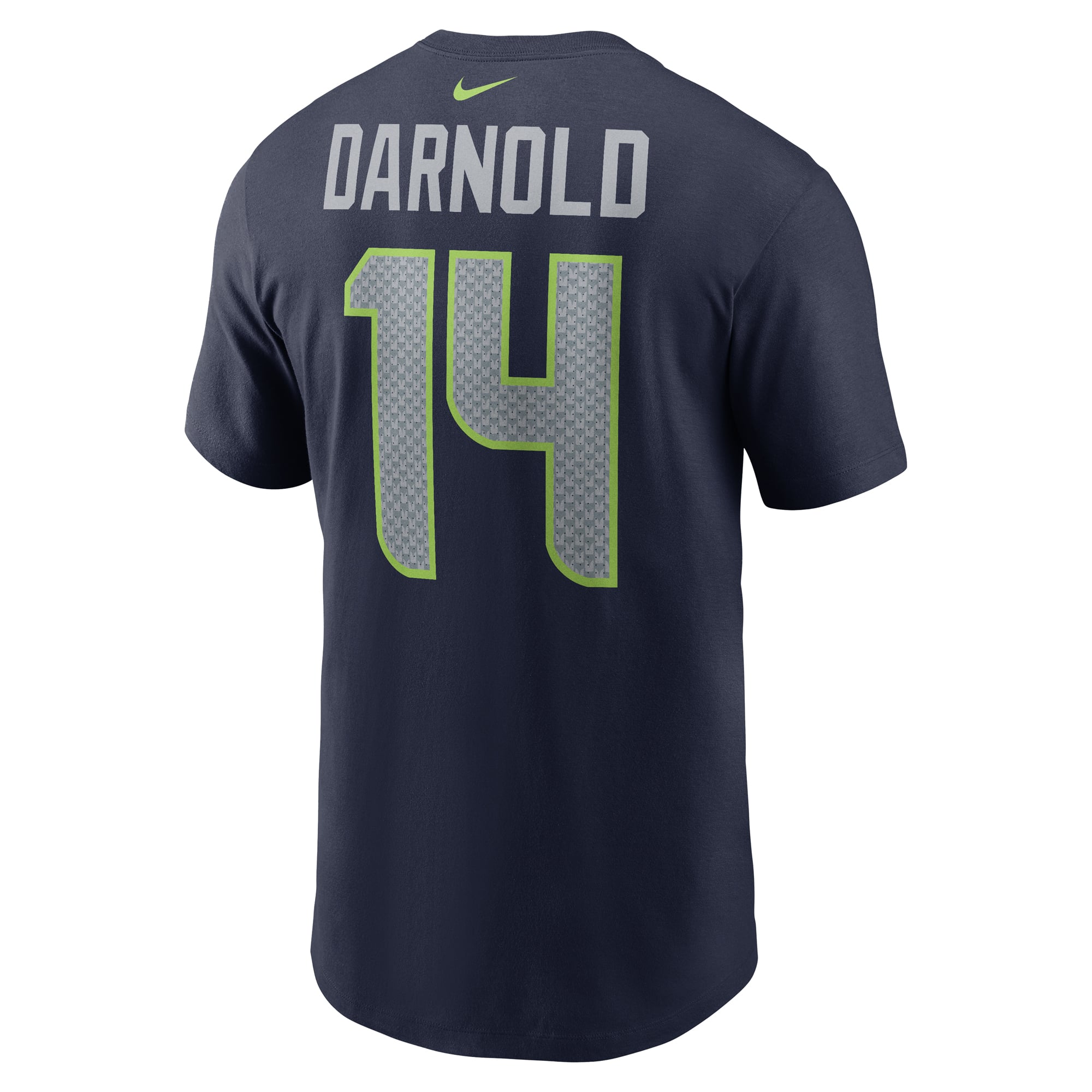 Men's Nike Sam Darnold Navy Seattle Seahawks Name & Number T-Shirt