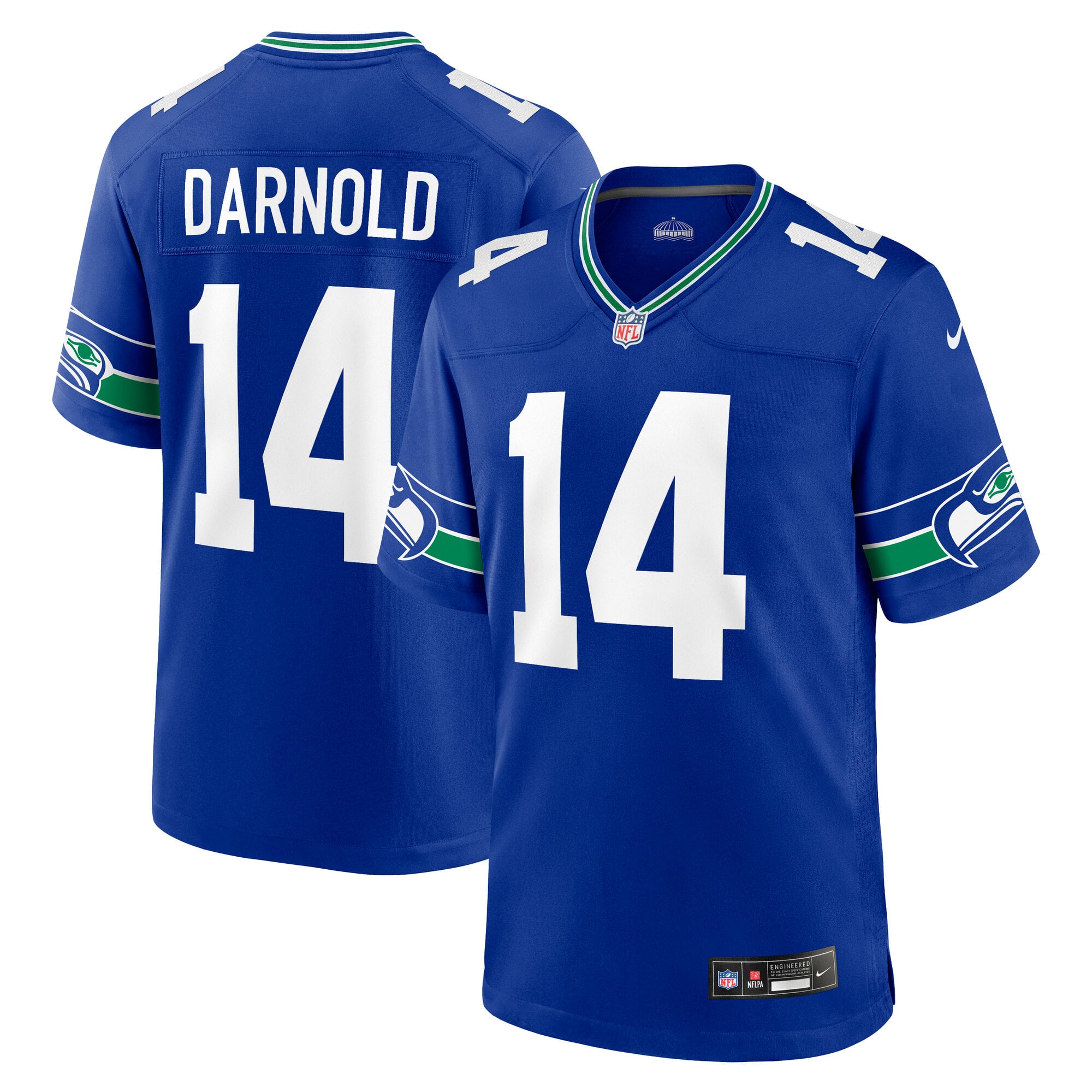Maillot alternatif Nike Sam Darnold Royal Seattle Seahawks pour homme