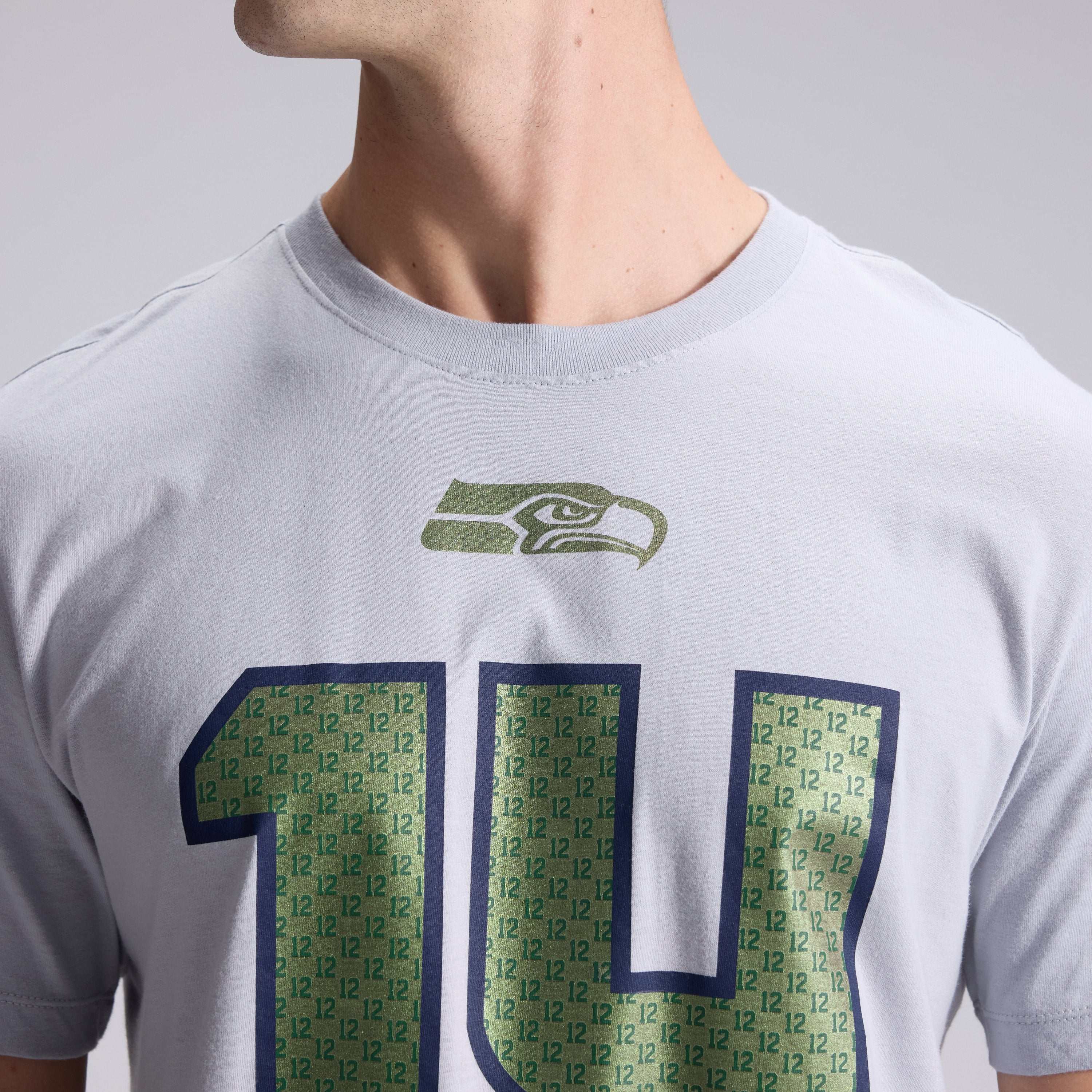 Men's Nike Sam Darnold Wolf Gray Seattle Seahawks Rivalries Collection Player Name & Number T-Shirt