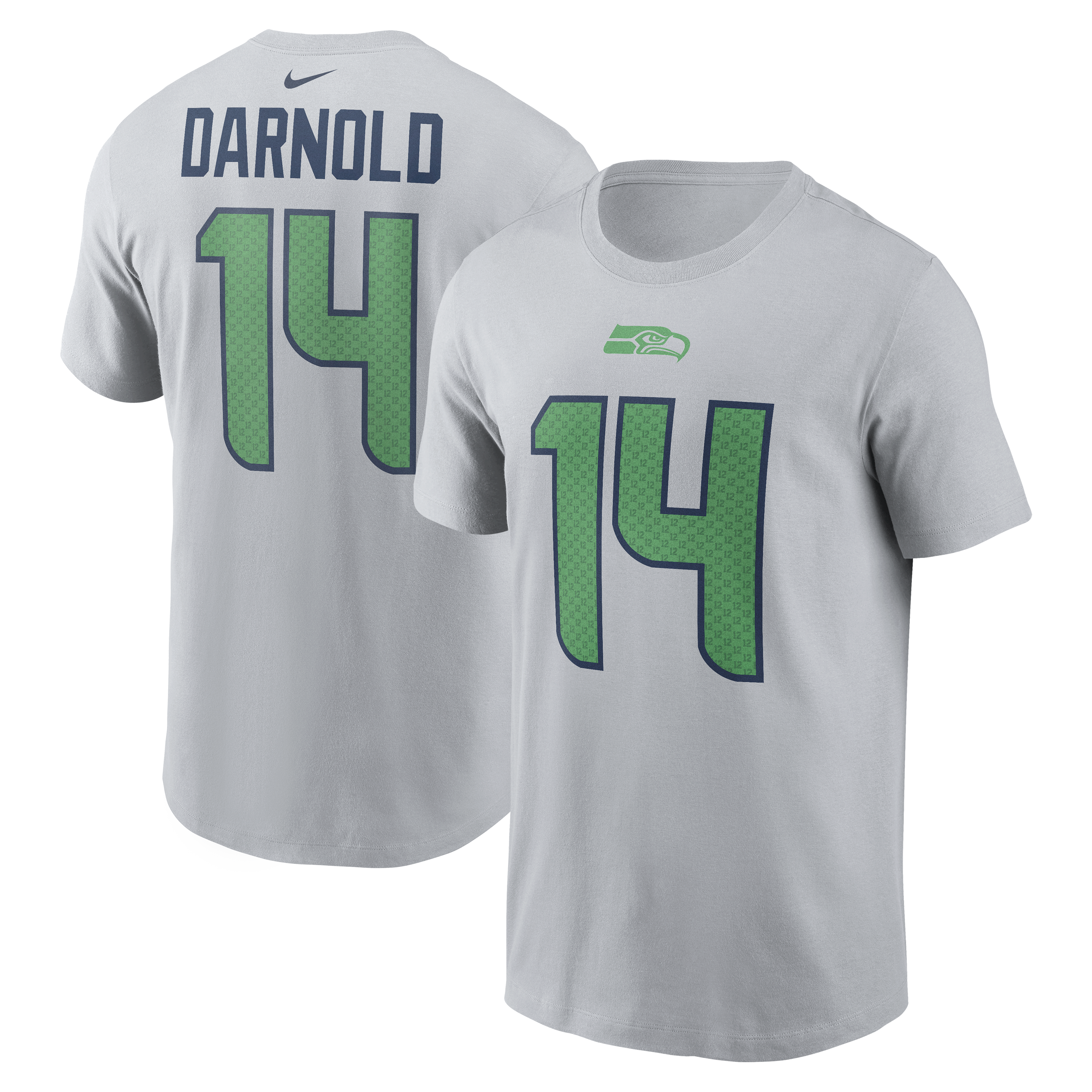 Men's Nike Sam Darnold Wolf Gray Seattle Seahawks Rivalries Collection Player Name & Number T-Shirt