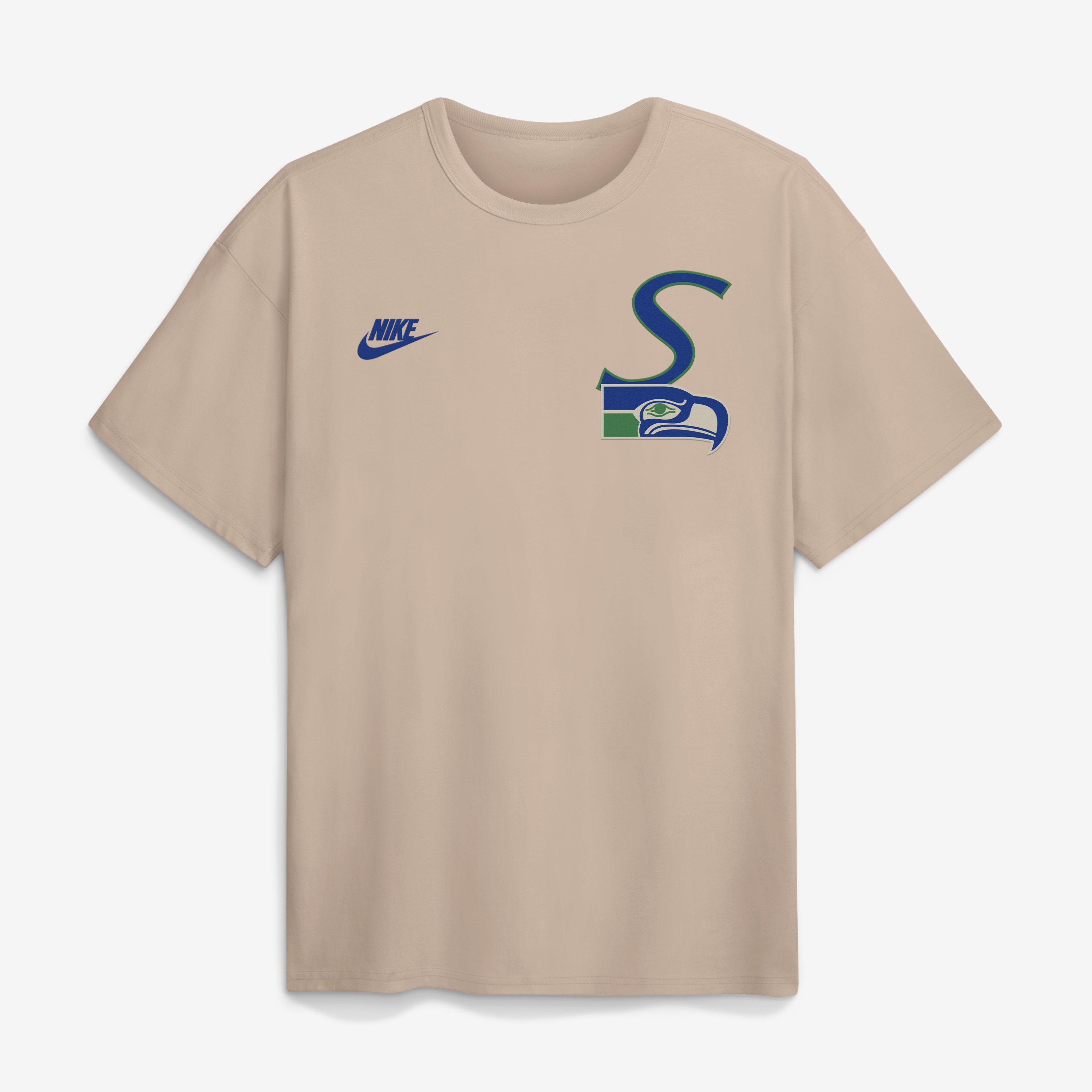 Men's Nike Sand Seattle Seahawks Night Primary Max90 T-Shirt