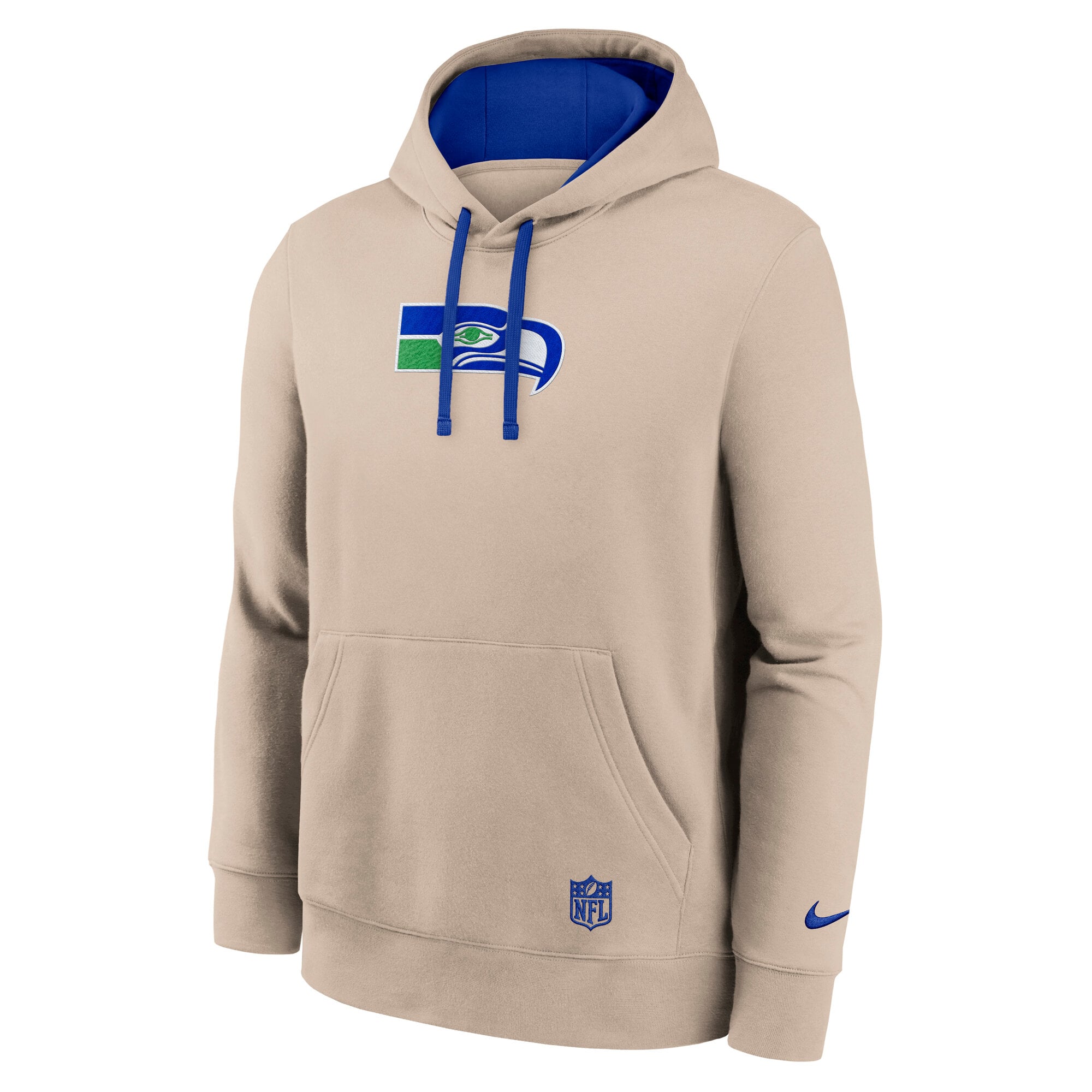 Sweat à capuche Nike Sand Seattle Seahawks Rewind Club pour homme
