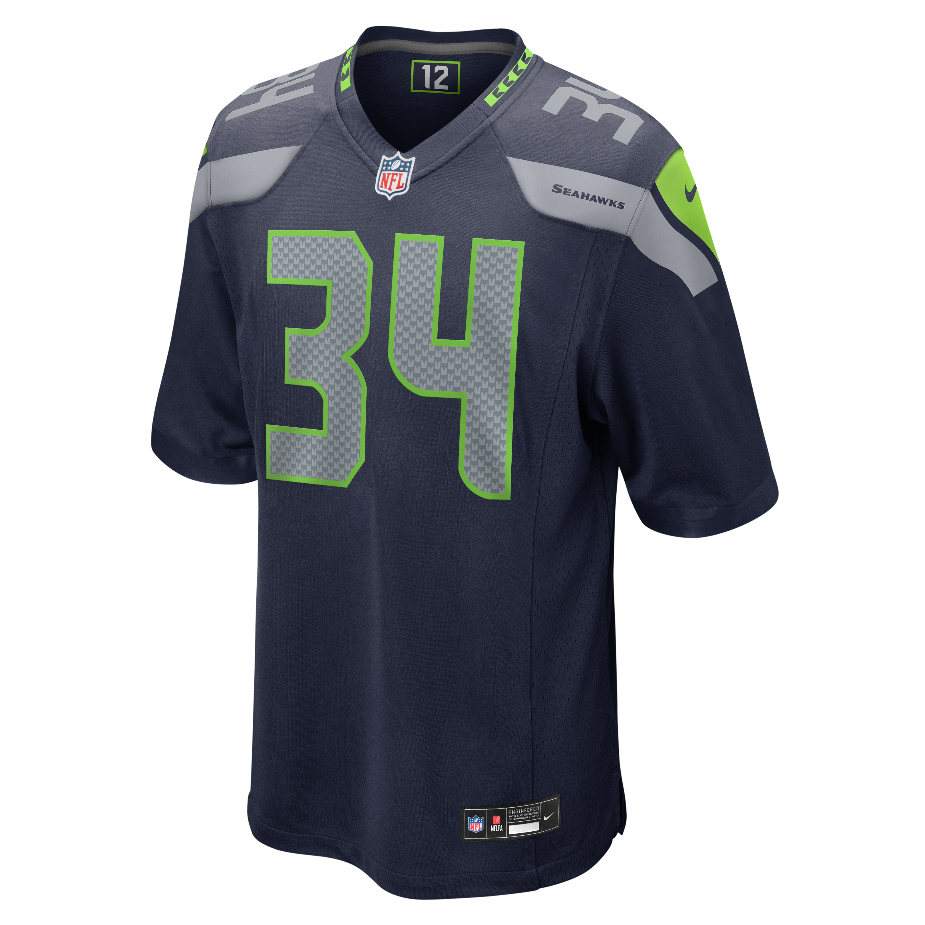 Maillot de match Nike Shemar Jean-Charles College Navy Seattle Seahawks pour homme