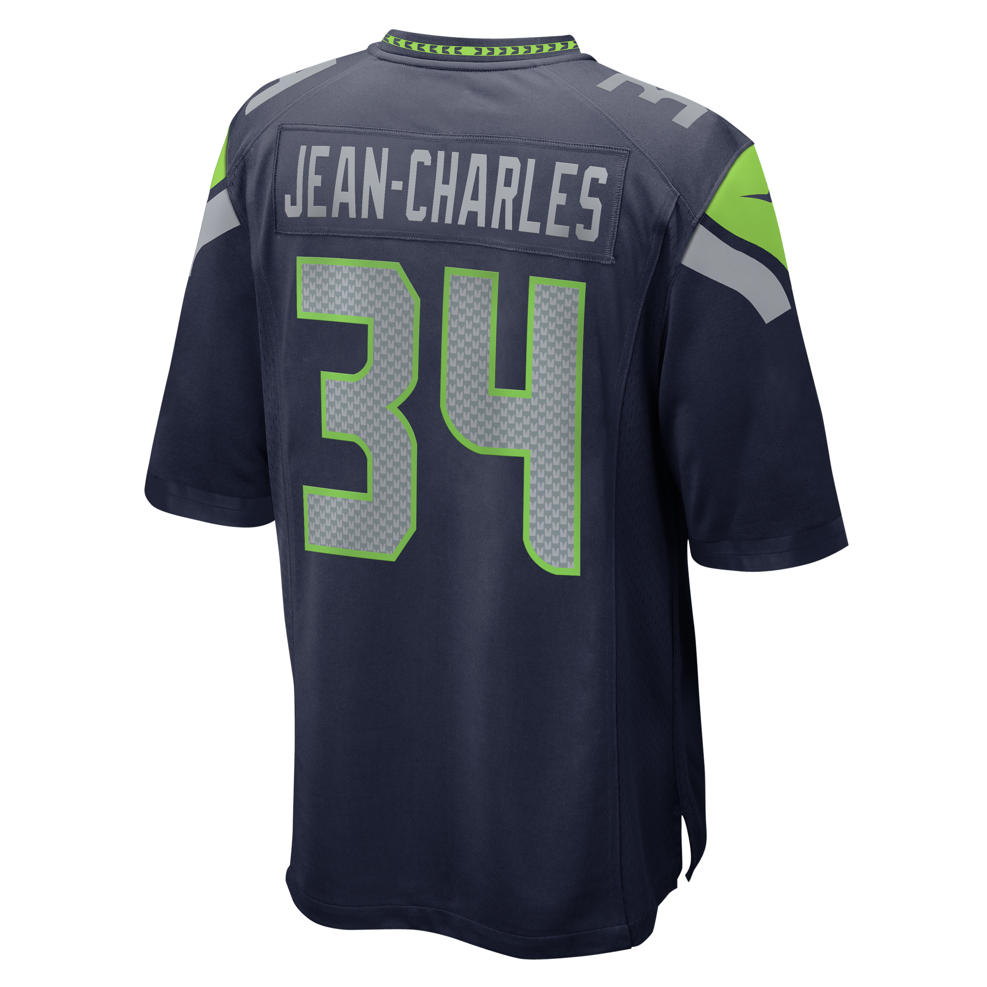 Maillot de match Nike Shemar Jean-Charles College Navy Seattle Seahawks pour homme